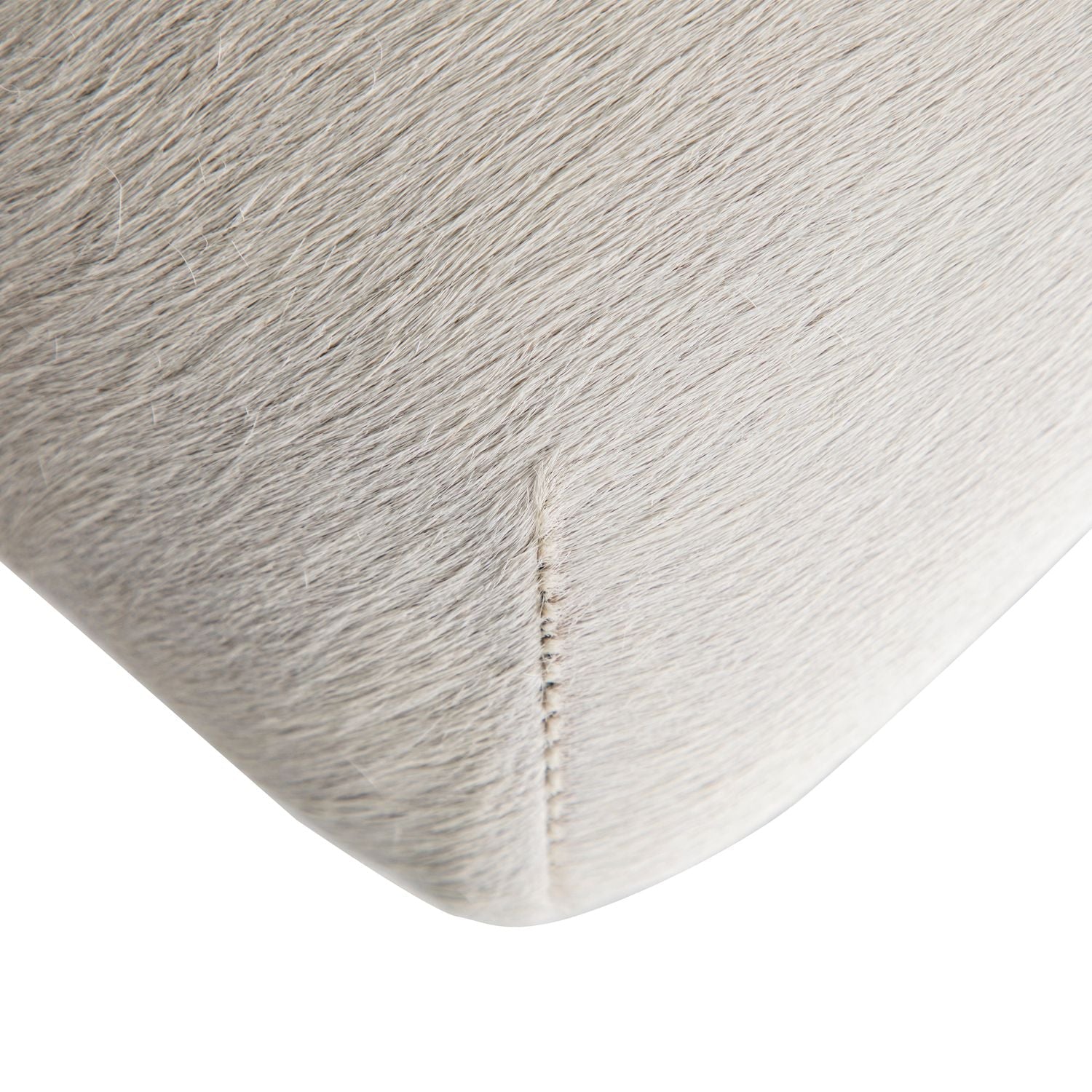 Lucas Hair-on-Hide Brass Stool