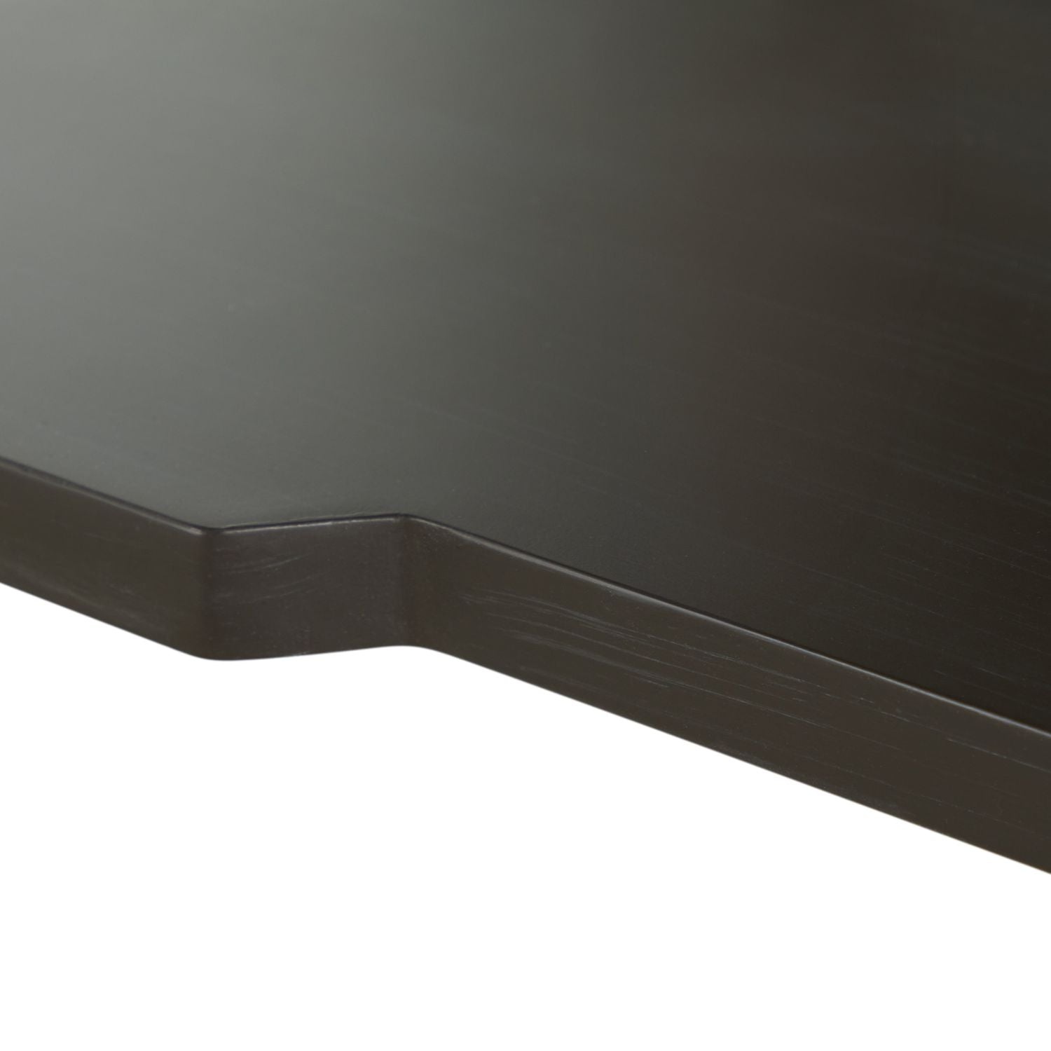 Riggs Mahogany Wood Nightstand - 2 Drawers, Sesame Black
