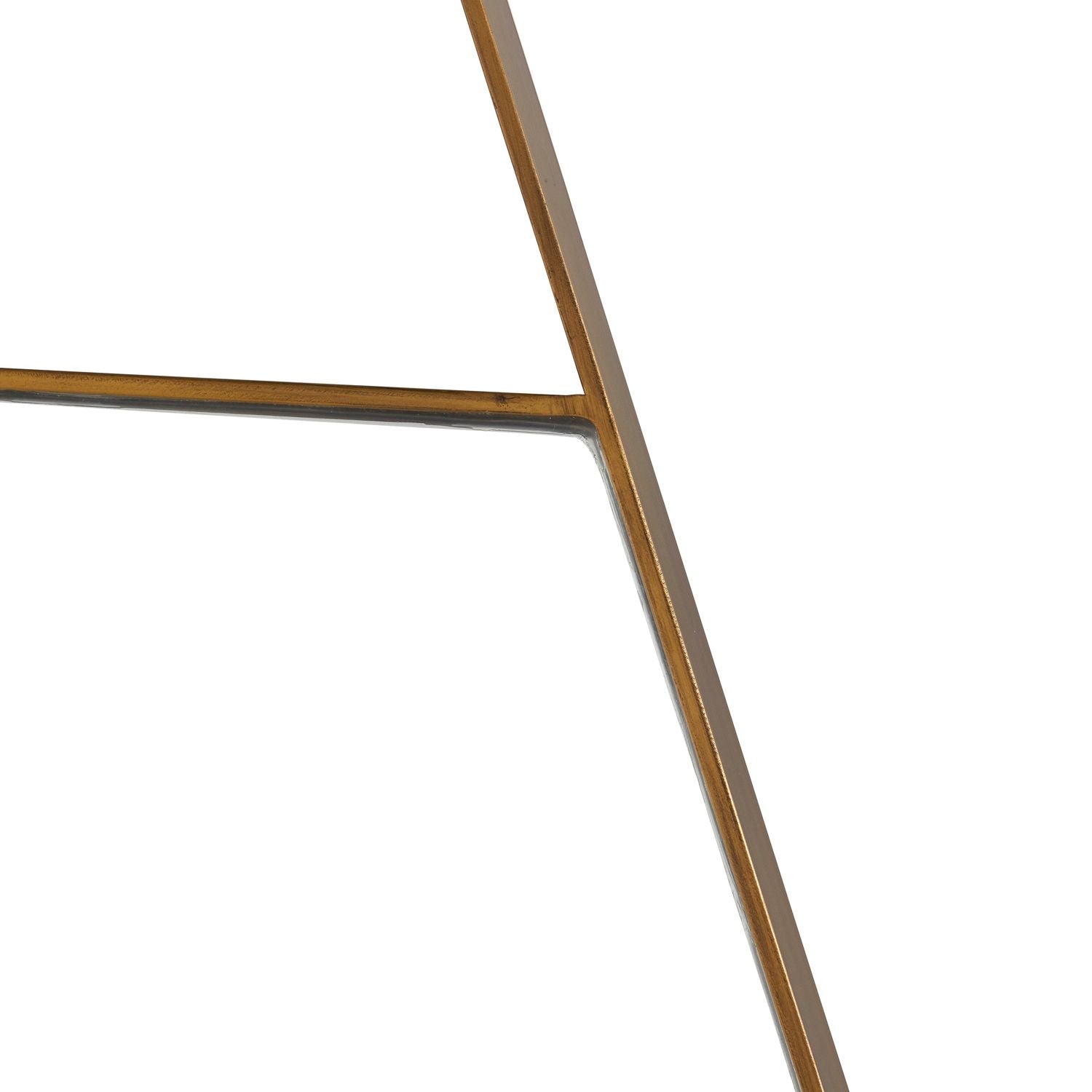 Lovell Hexagon Accent Mirror - Brushed Antique Gold, 44 In. H X 27 In. W X 1 In. D