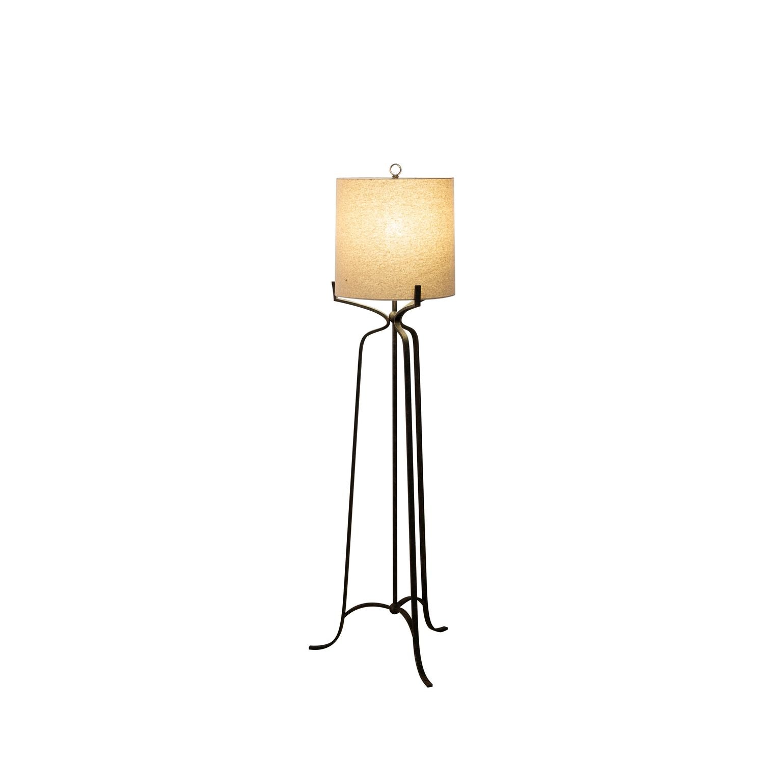Elena Iron Antique Bronze Tripod Base Floor Lamp - 74.25 In. H