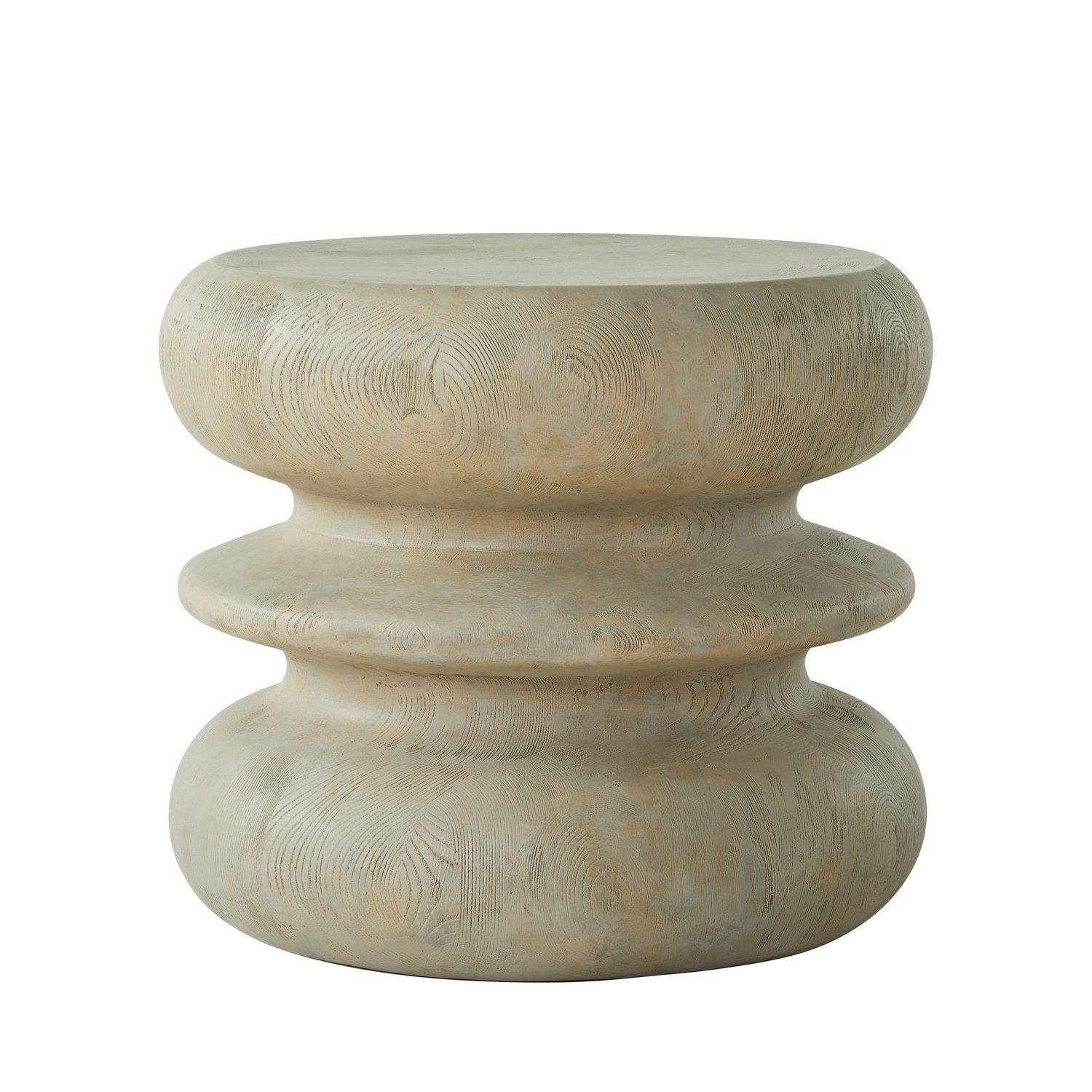 Teva Resin Round Pedestal Coffee Table - Forest Black, 20.5 In. W X 17.5 In. H