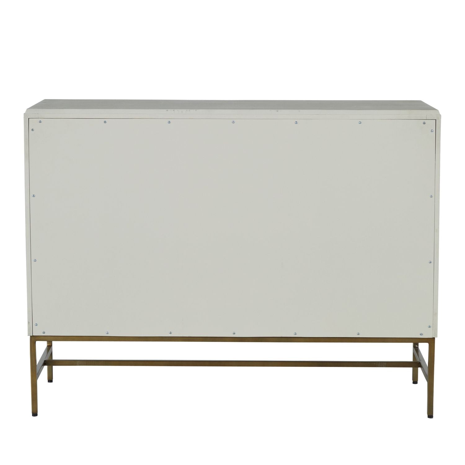 Maya Mindi Dresser - 5 Drawers, Cerused White