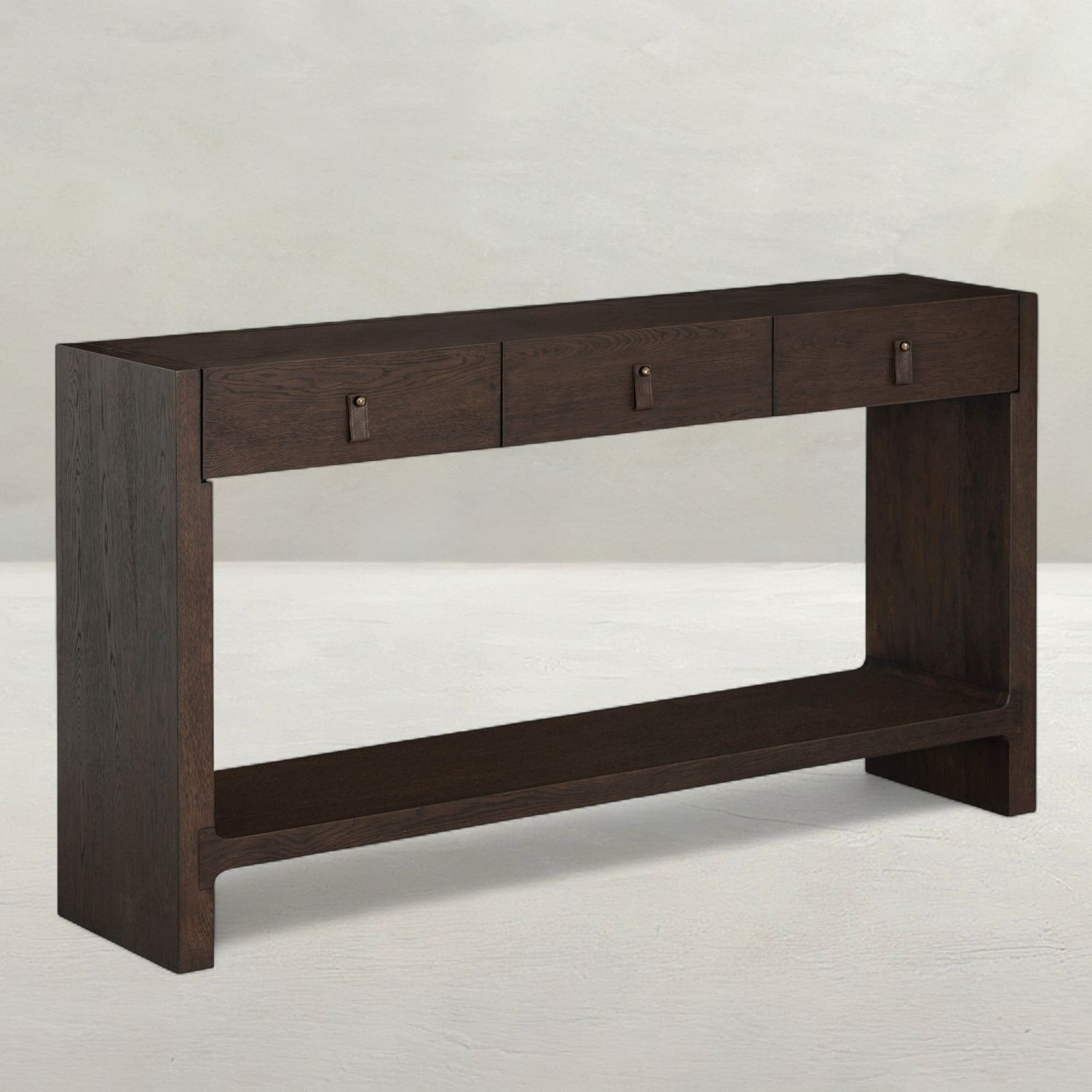 Rook Oak Rectangle Frame Console Table - Dusk, 60.5 In. W X 33.375 In. H