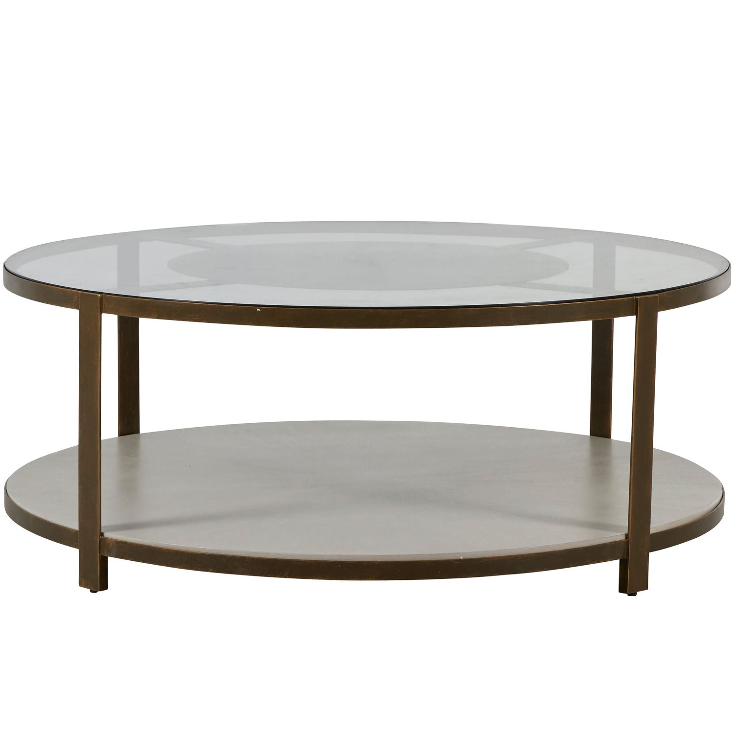 Marlon Metal Round Coffee Table - 48.5 In. W X 19.25 In. H