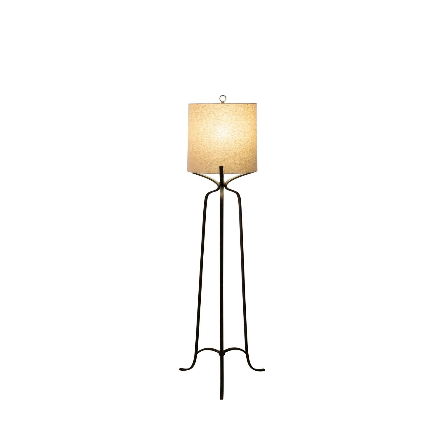 Elena Iron Antique Bronze Tripod Base Floor Lamp - 74.25 In. H