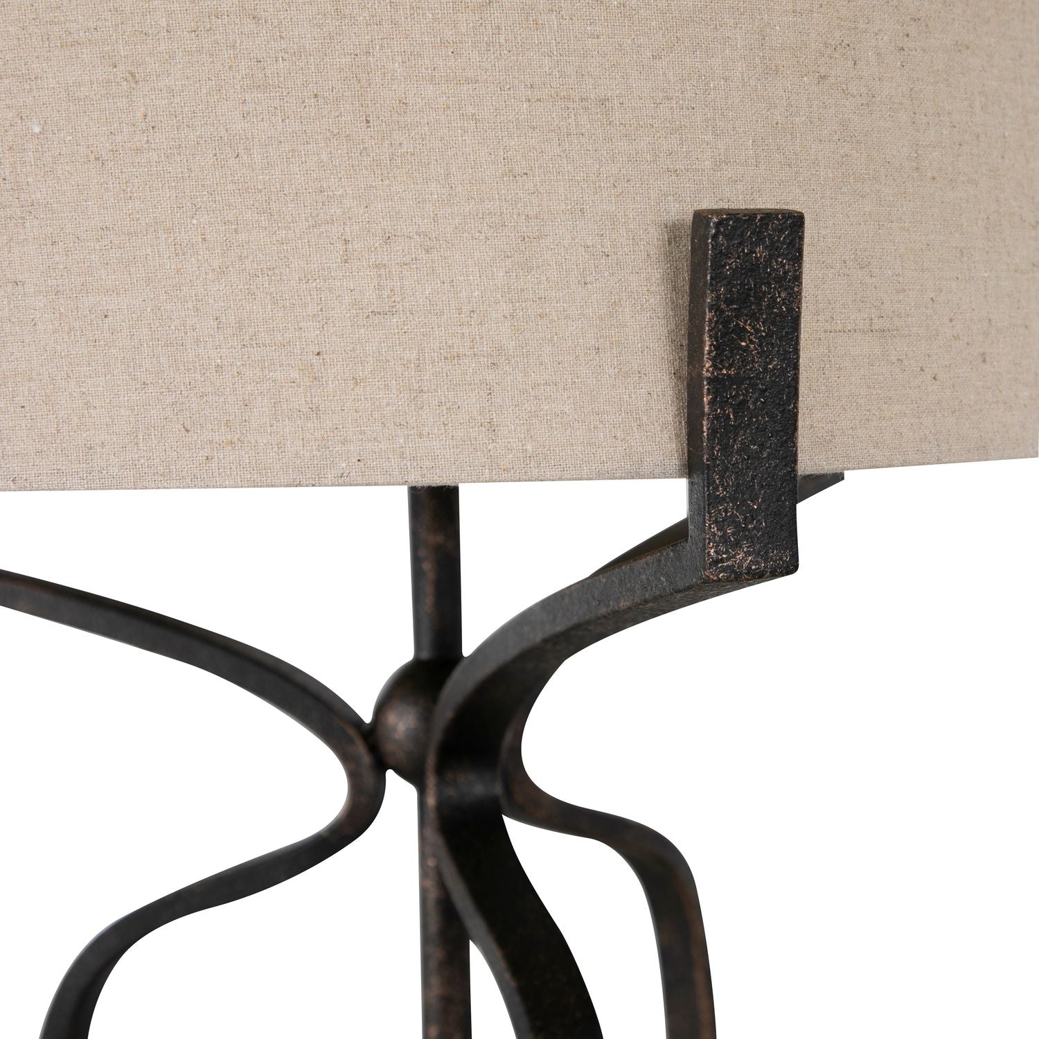Elena Iron Antique Bronze Tripod Base Floor Lamp - 74.25 In. H