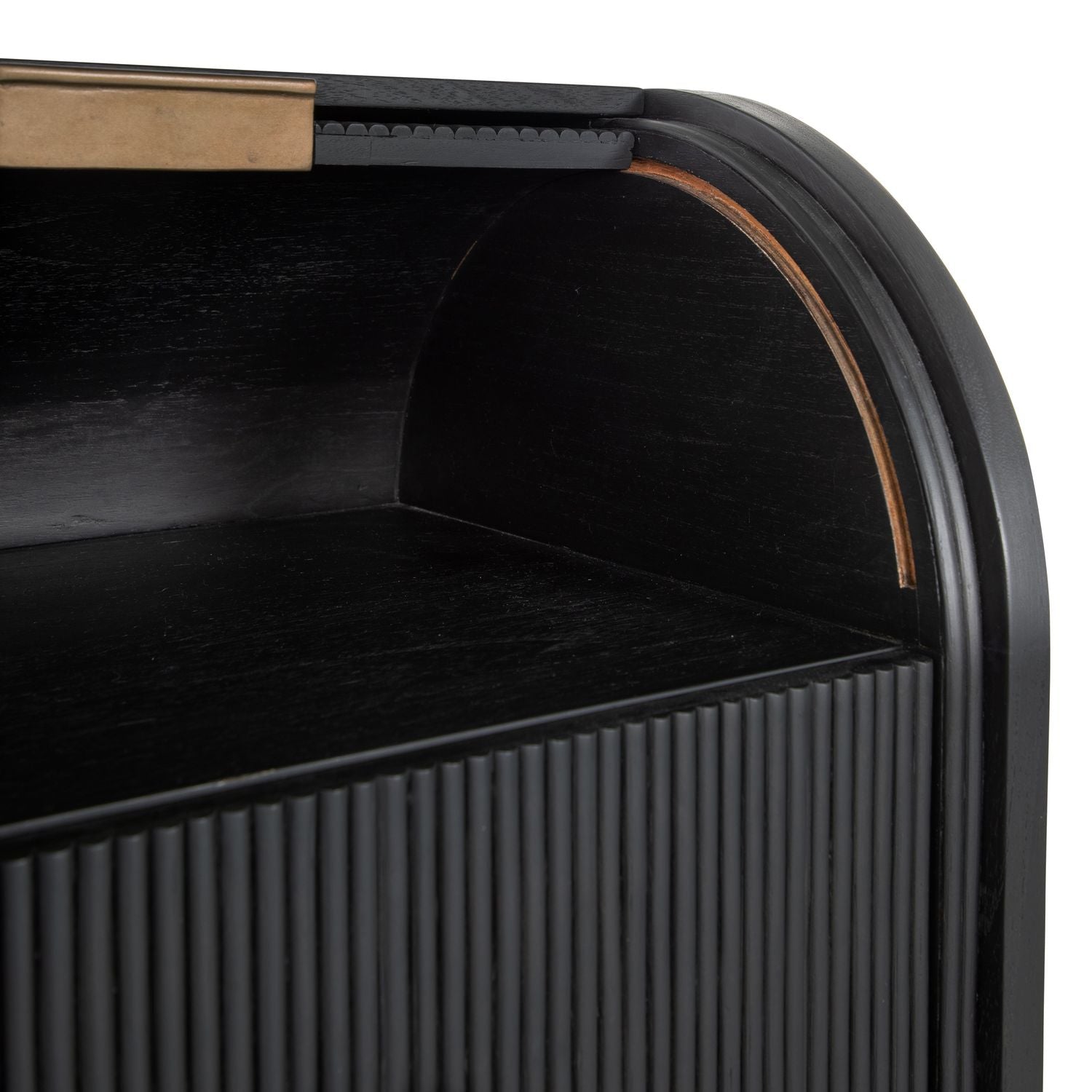 Maison Mindi Wood Chest - 4 Drawers, Brushed Black