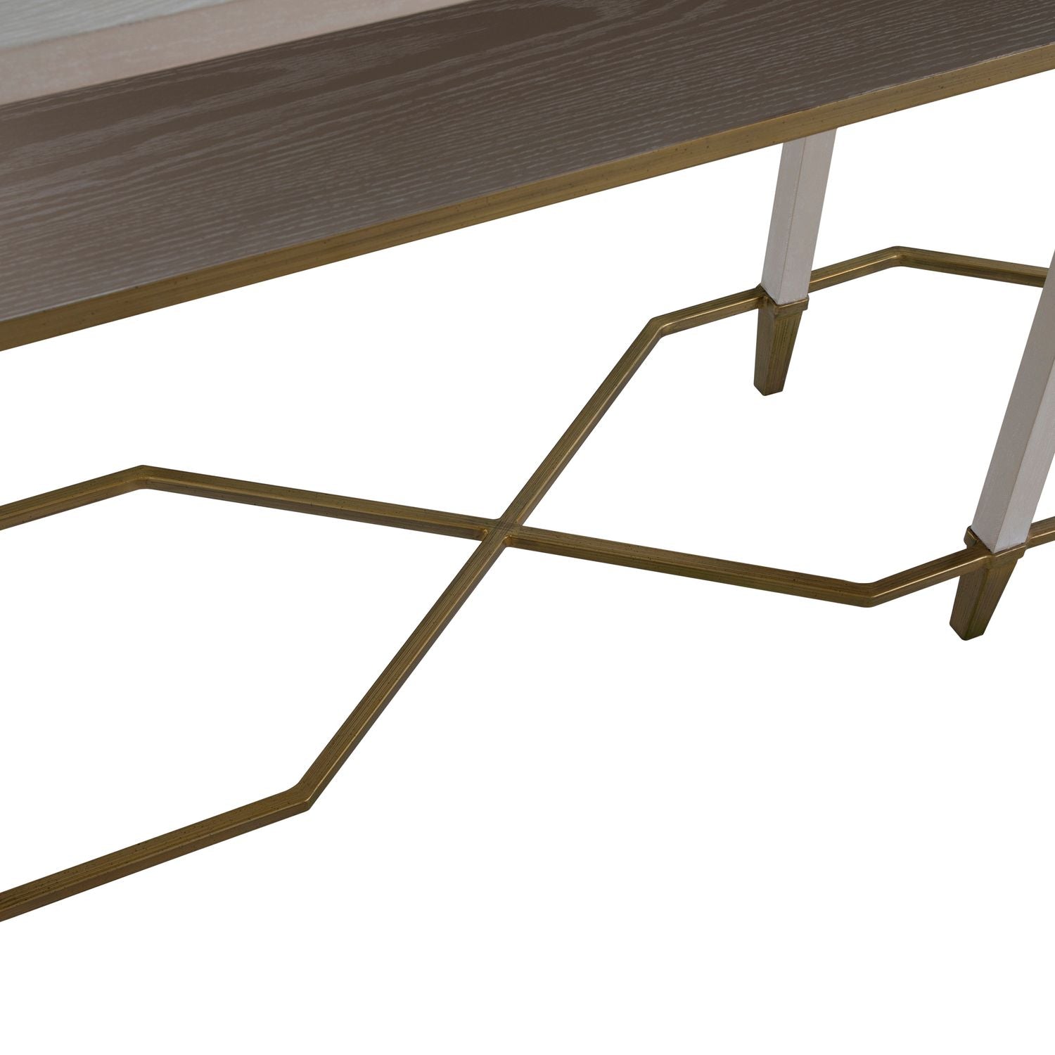 Sue Oak Rectangle Console Table - Cerused White, 70 In. W X 30.5 In. H
