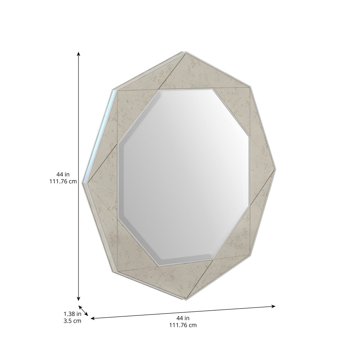 Mezzanine Round Mirror - Grey