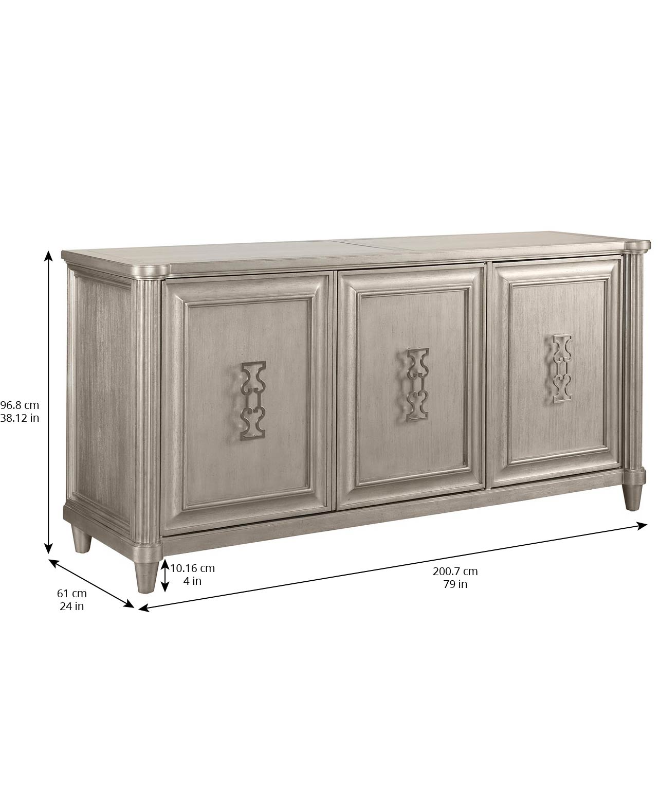 Morrissey Eccles Credenza - Bezel - Silver