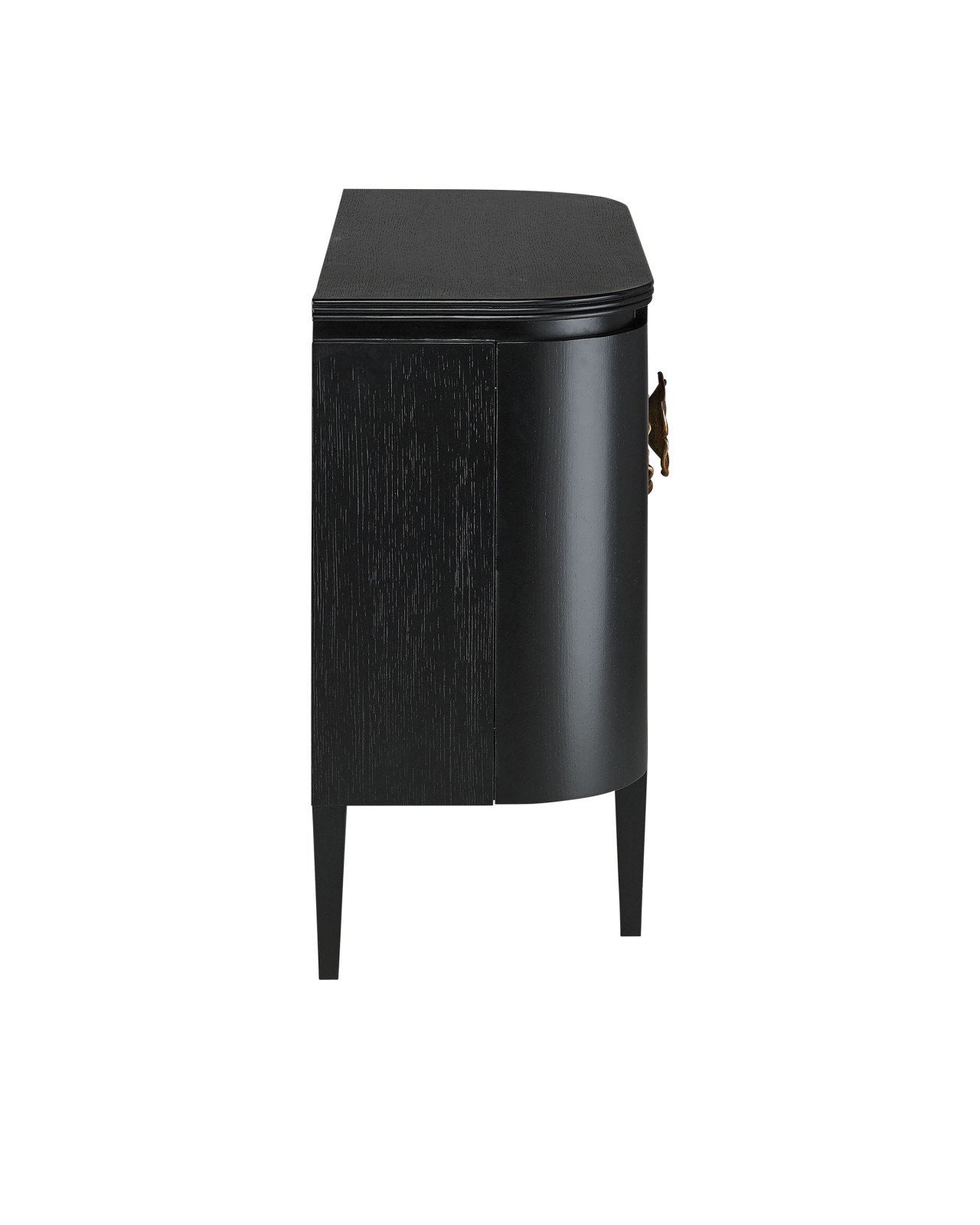 Briallen Black Demi-Lune Cabinet