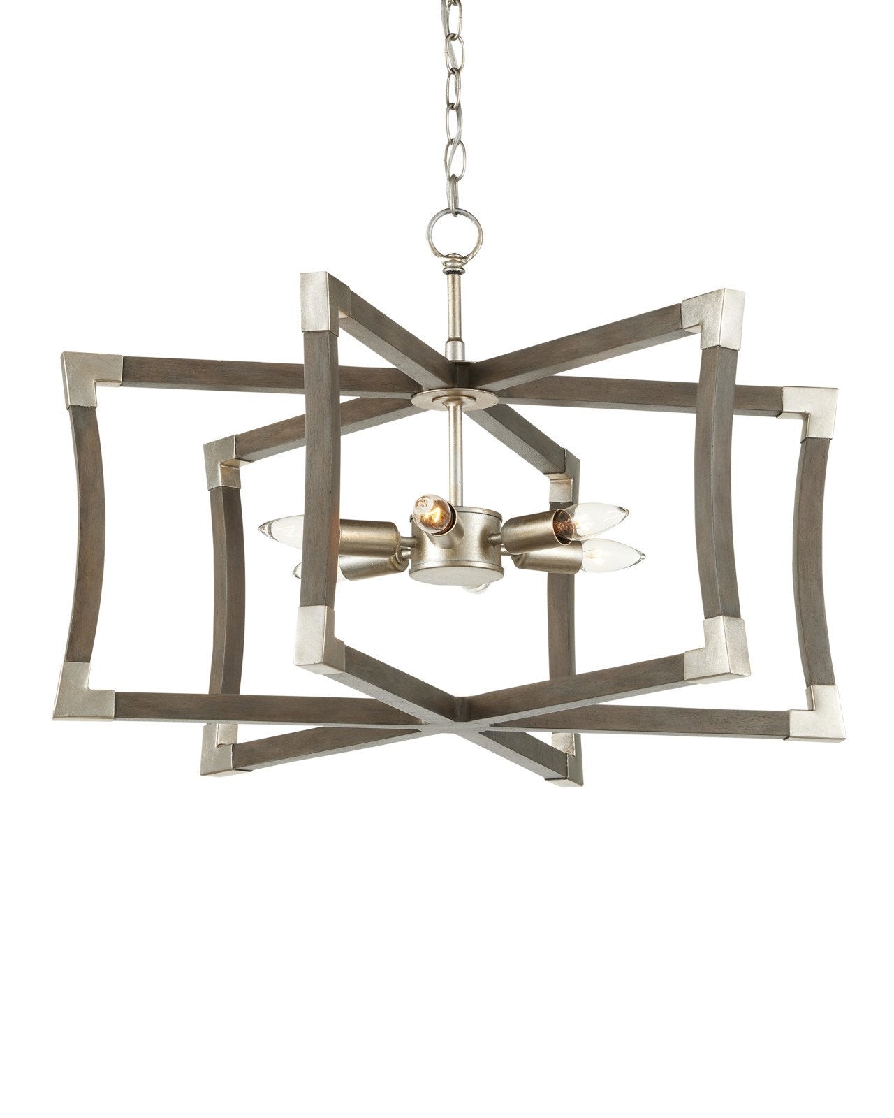 Bastian Small Gray Semi-Flush Mount