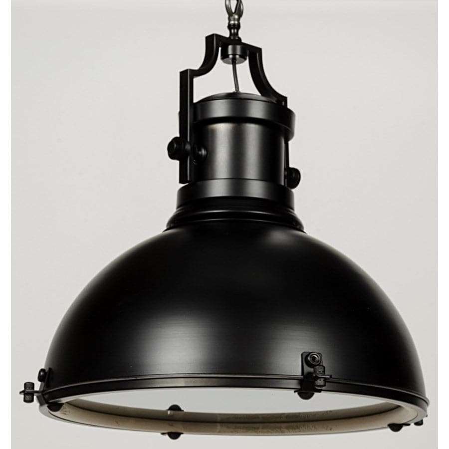 Metal Marine Fixture Pendant, Black Metal-Noir-NOIR-LAMP334MTB-Pendants-1-France and Son