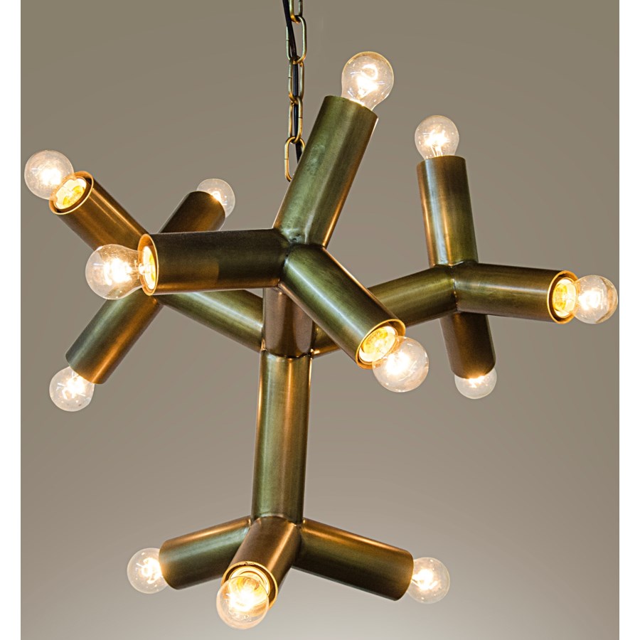 Snow Flake Chandelier-Noir-NOIR-LAMP531MB-Chandeliers-1-France and Son