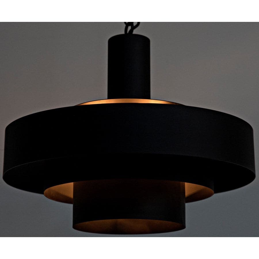 Parlor Pendant, Black Metal-Noir-NOIR-LAMP753MTB-Pendants-3-France and Son