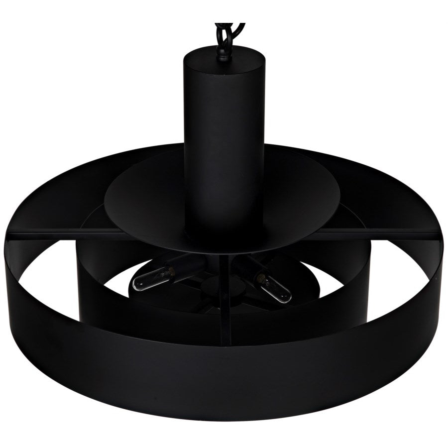 Parlor Pendant, Black Metal-Noir-NOIR-LAMP753MTB-Pendants-5-France and Son