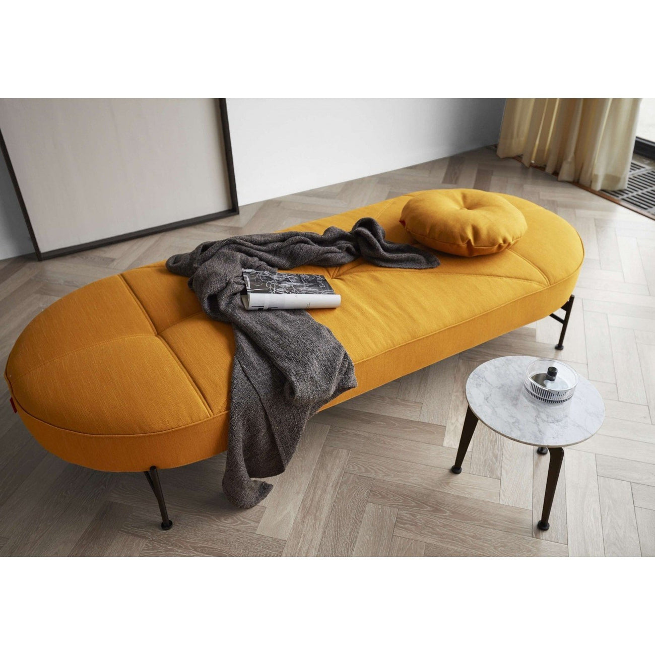 Linna Daybed Black Legs-Innovation Living-INNO-740036507-2-DaybedsYellow-2-France and Son