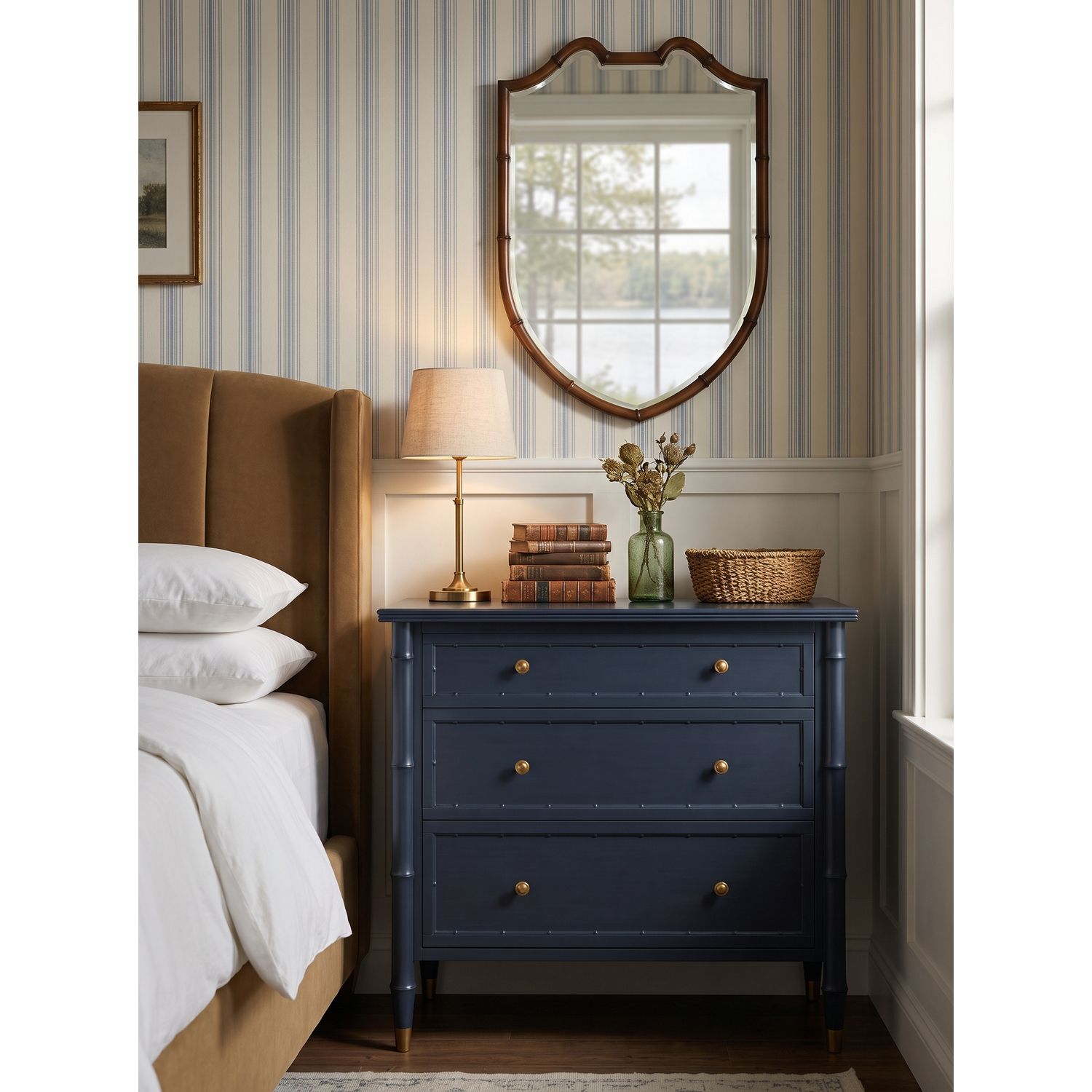 Harbor Accent Mirror — Lakeside Sepia