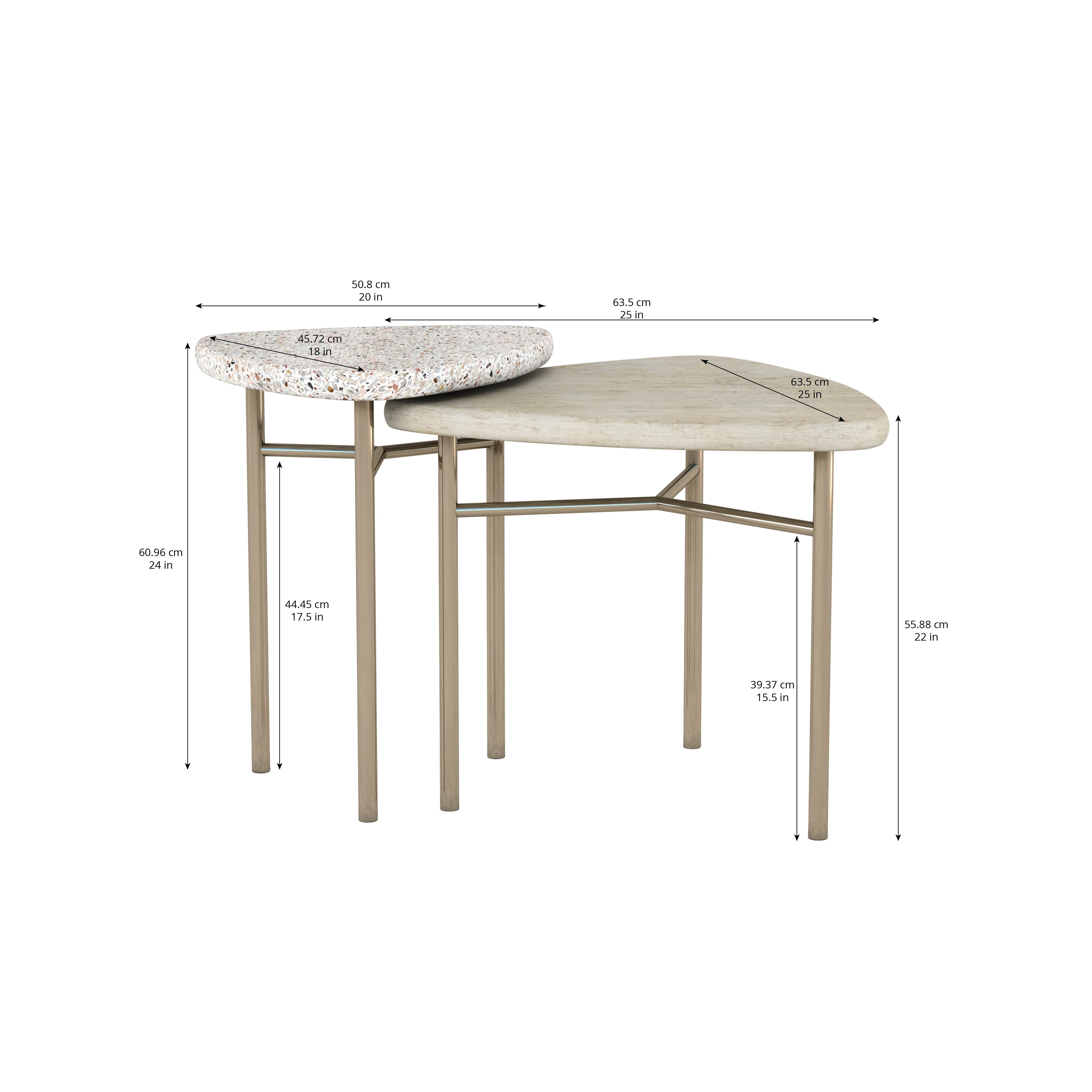 Cotiere 2 Piece Bunching End Tables - Beige