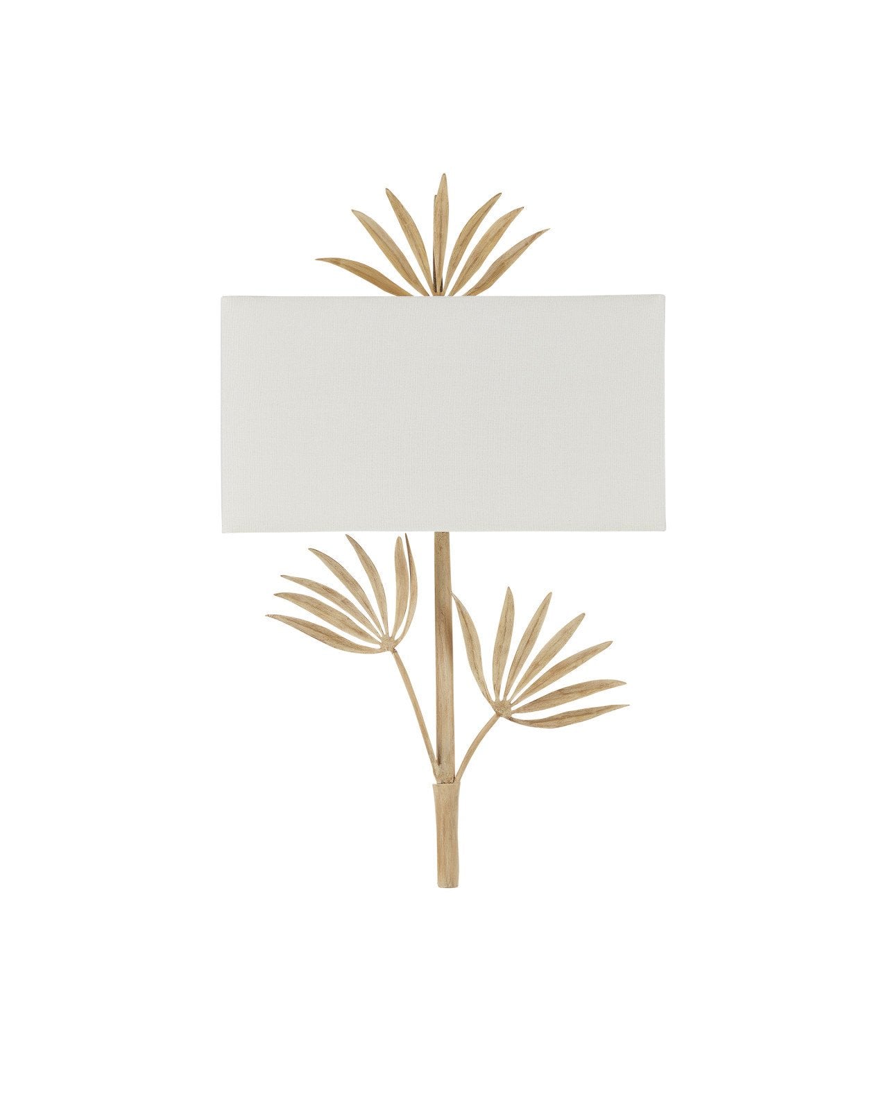 Calliope Coco Cream Wall Sconce, White Shade