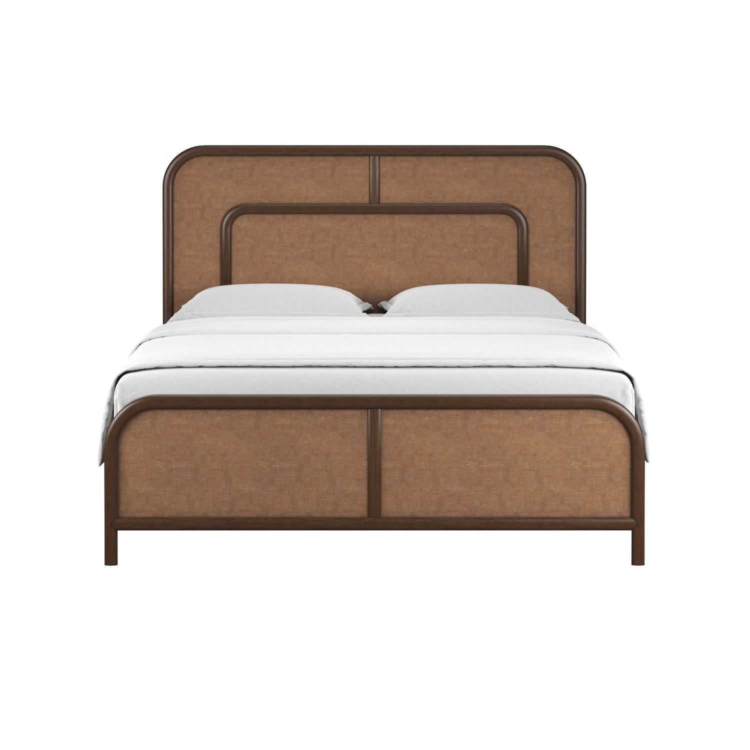 Verge King Woven Bed — Handcrafted Walnut