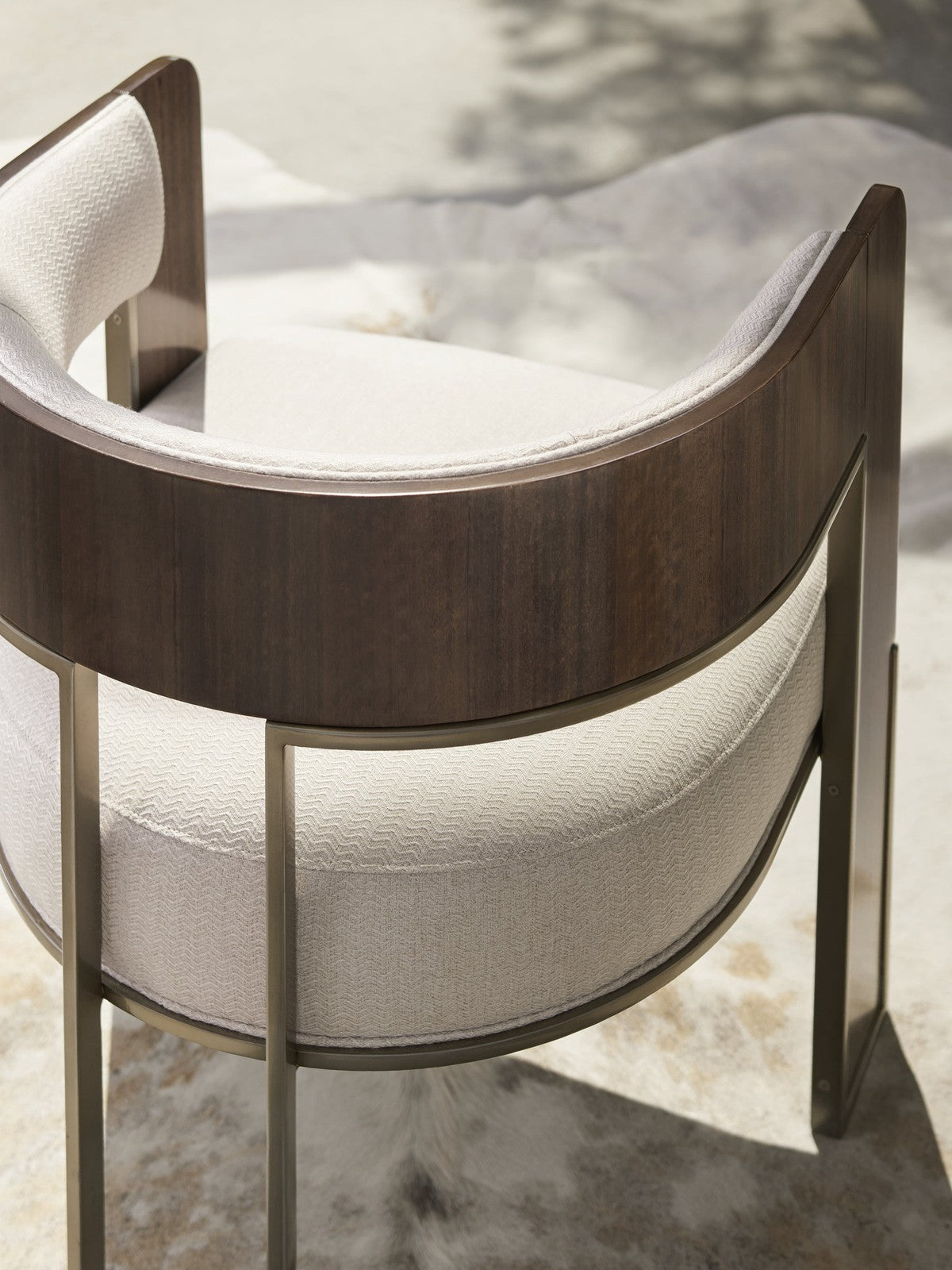 Streamliner Chair  - Brown, Bronze