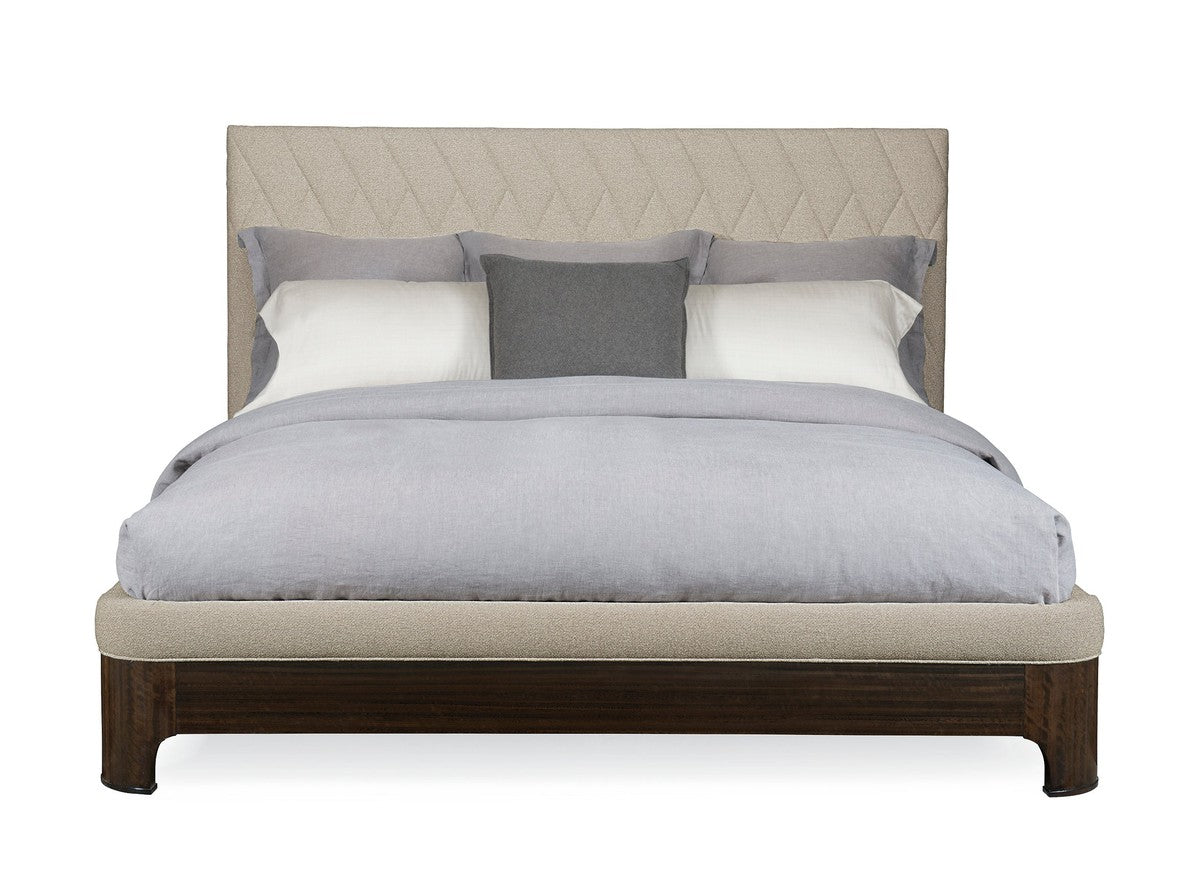 Moderne Bed Qn  - Brown, Beige