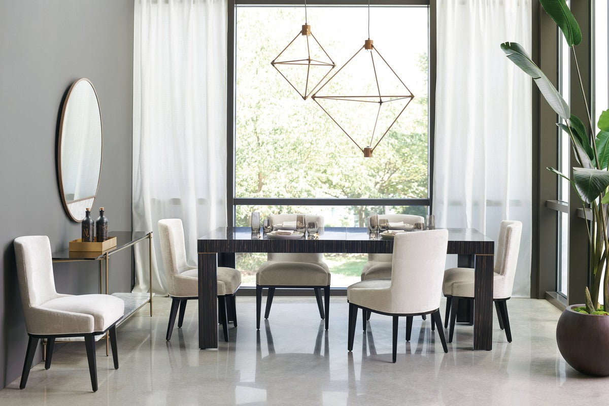 Edge Dining Table  - Black, Bronze
