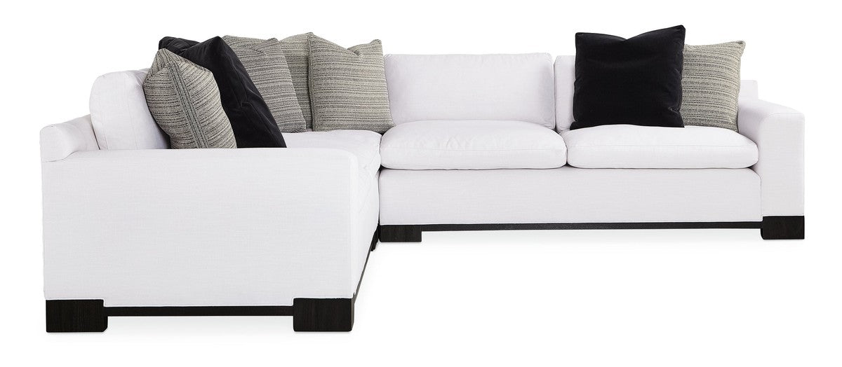 Refresh Left Arm Loveseat  - Black