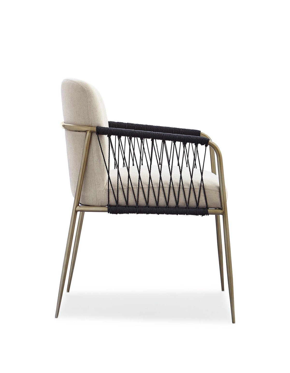 Remix Woven Dining Chair  - Gold