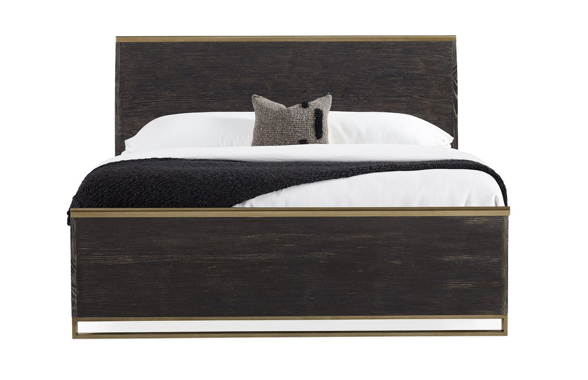 Remix Wood Bed - King  - Brown, Gold