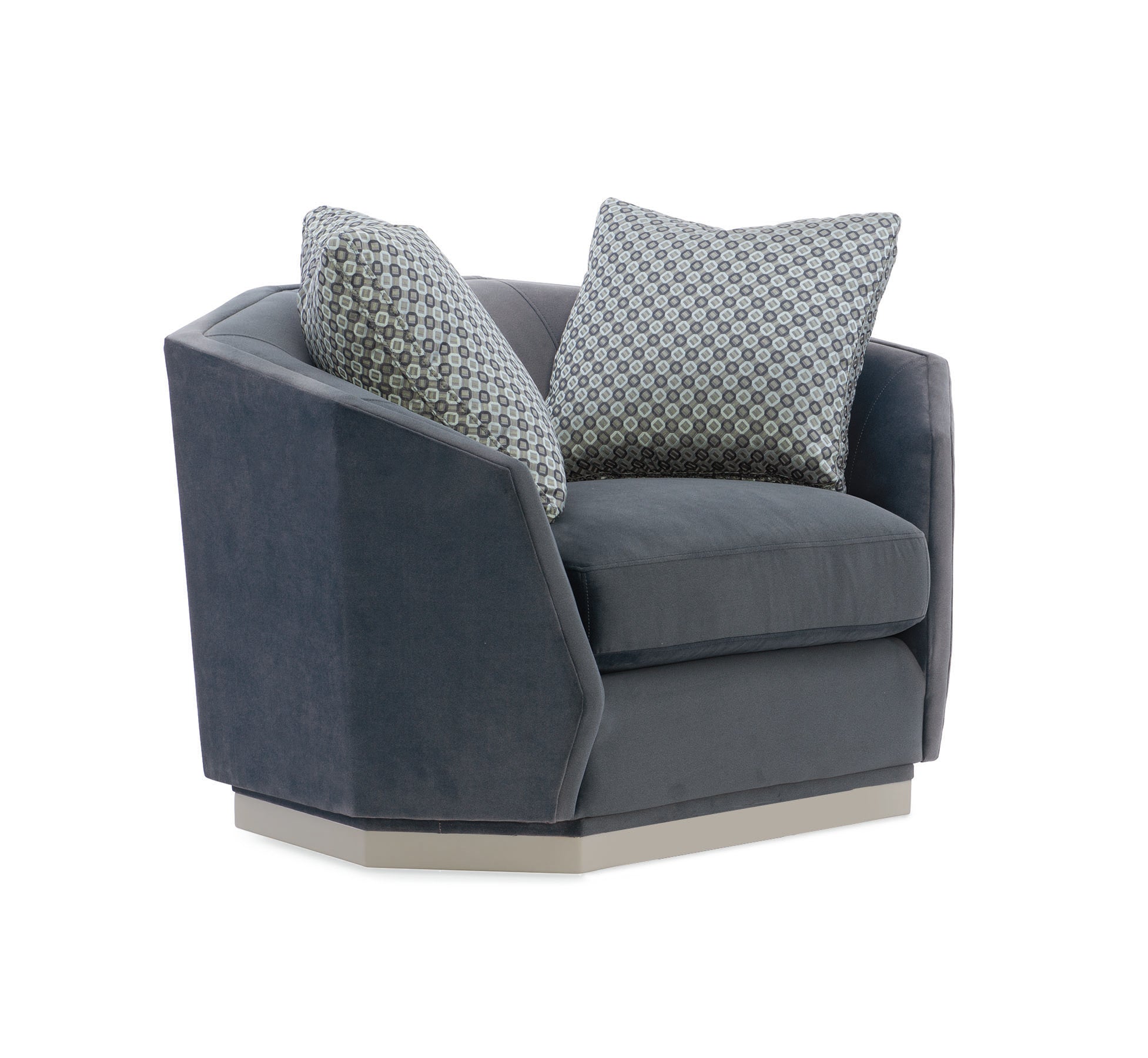 Expressions Swivel Chair & 1/2  - Grey