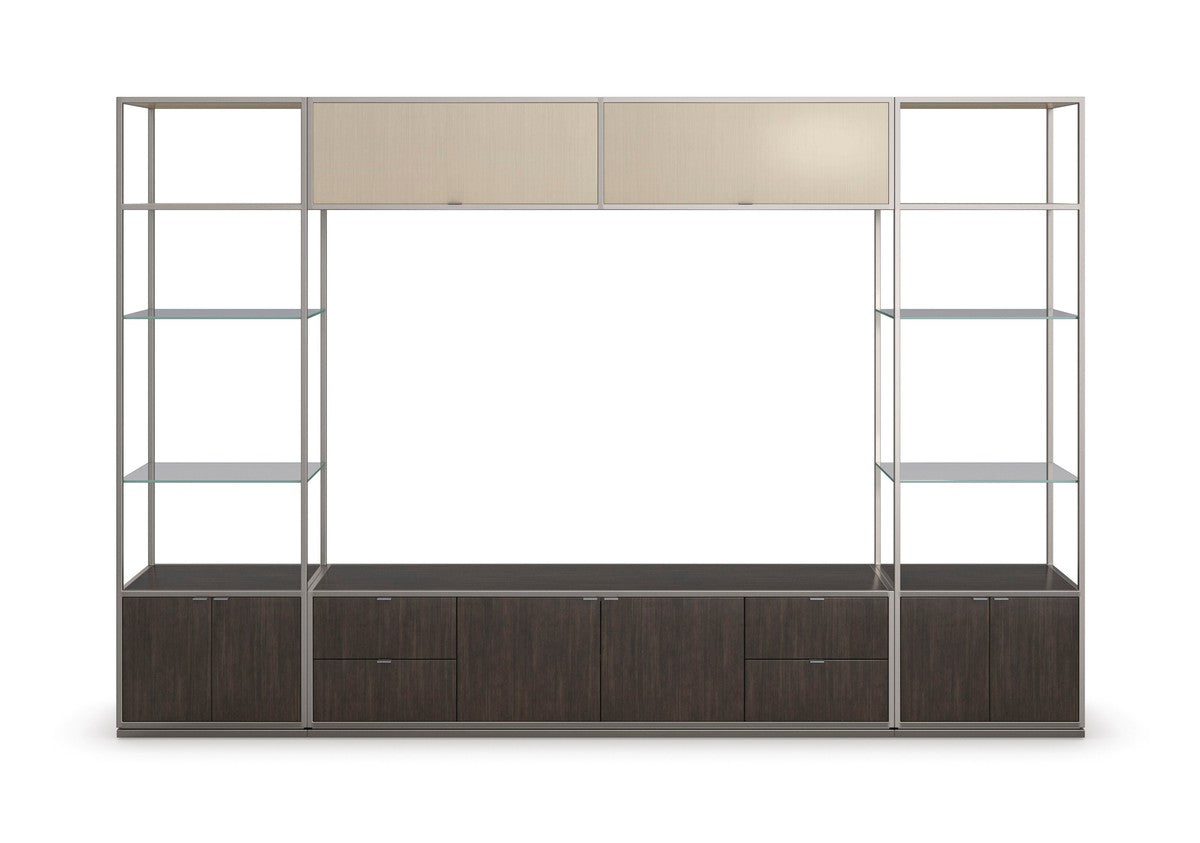 La Moda Display Unit Pier  - Brown, Grey, Silver