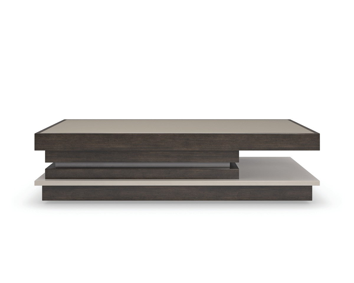 La Moda Cocktail Table  - Brown, Grey, Silver