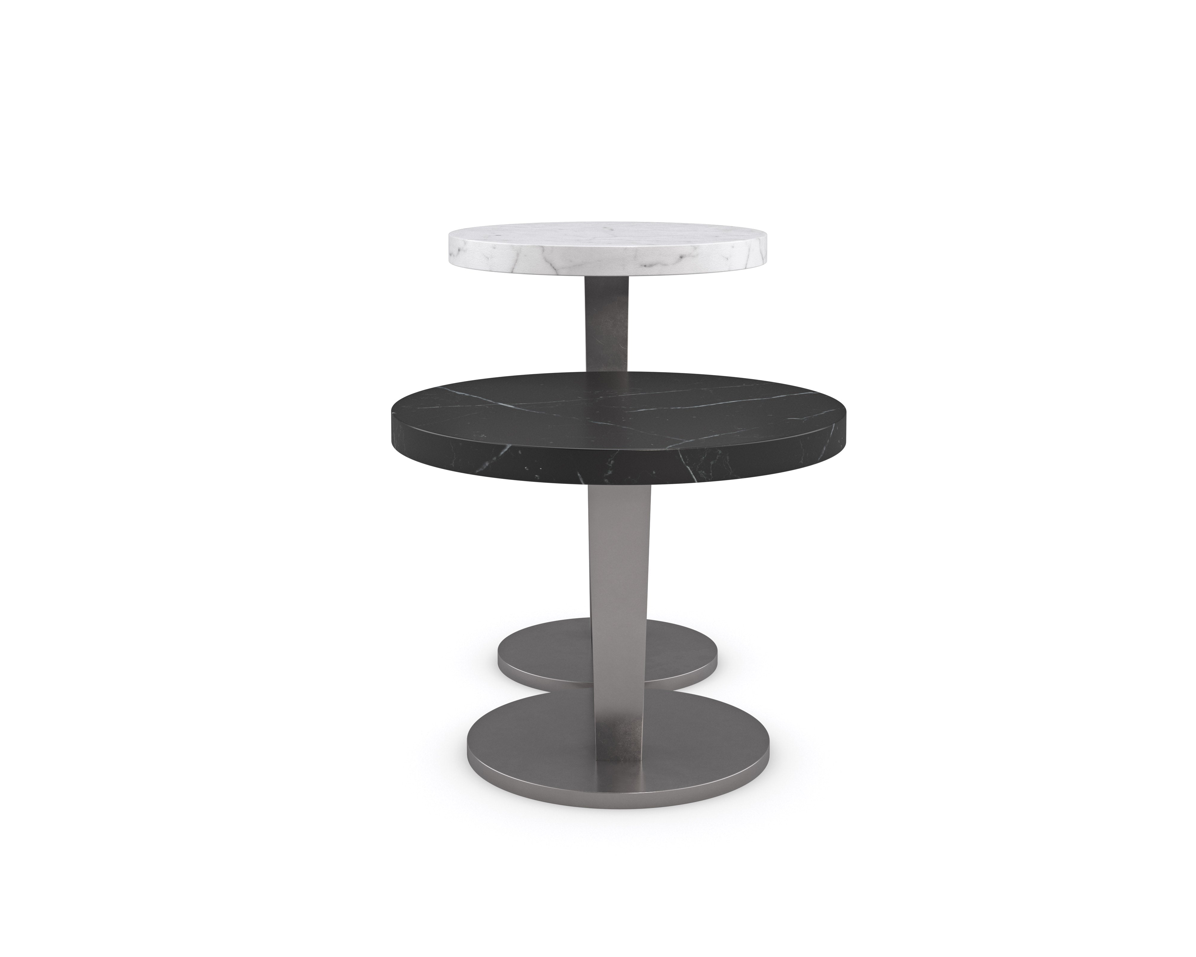 La Moda Tall Spot Table  - Silver