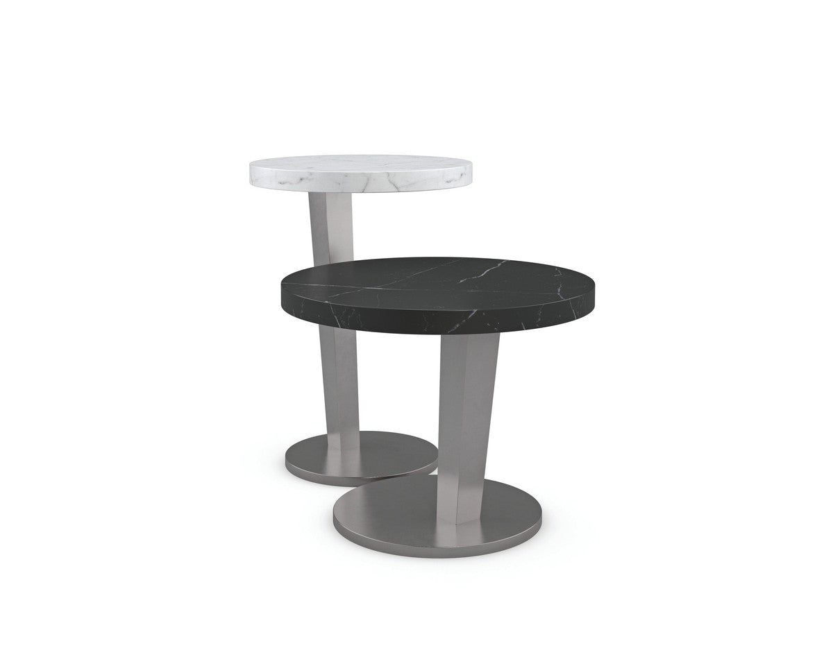 La Moda Tall Spot Table  - Silver