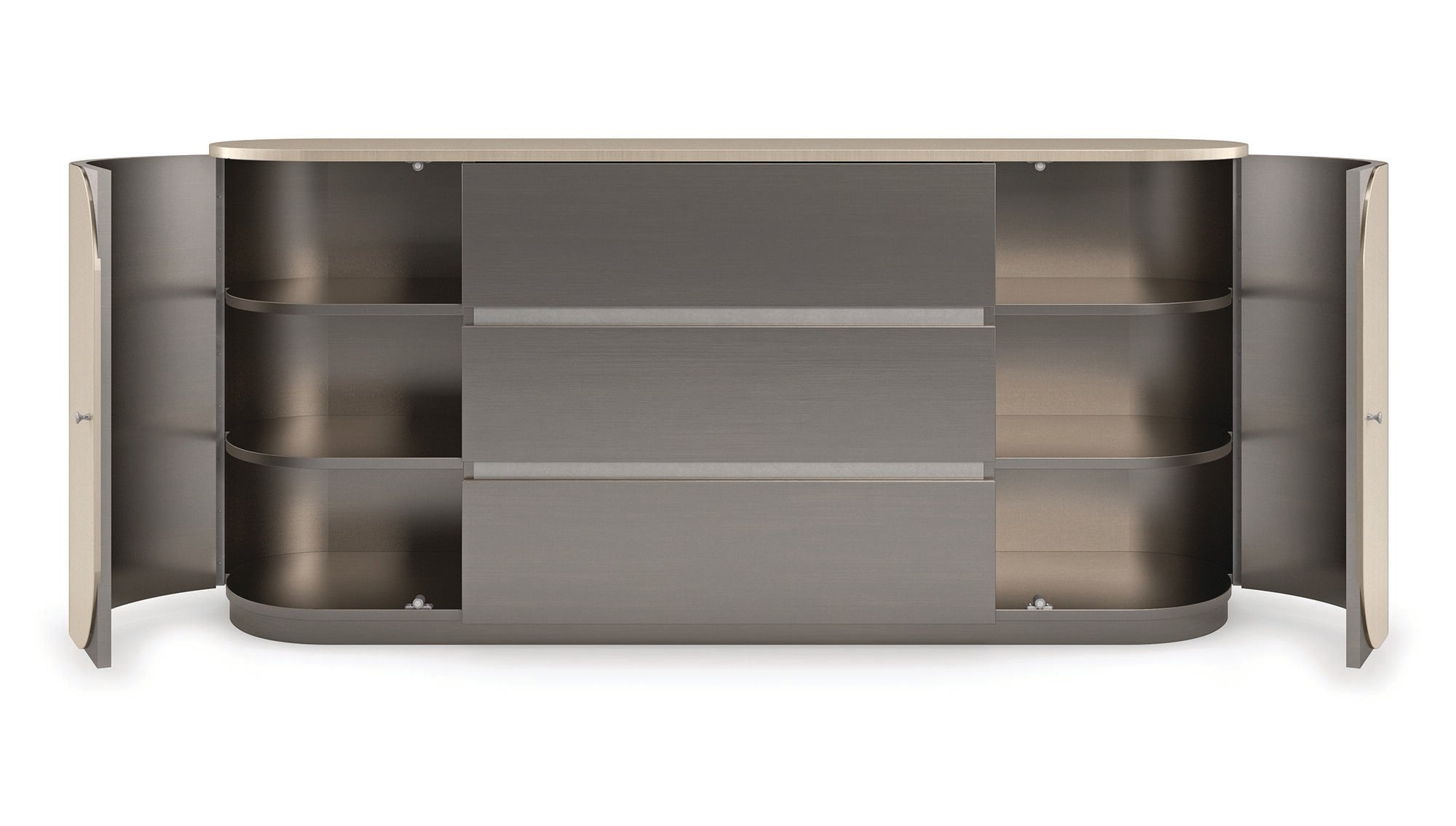 Da Vita Duo Dresser  - Grey, Silver