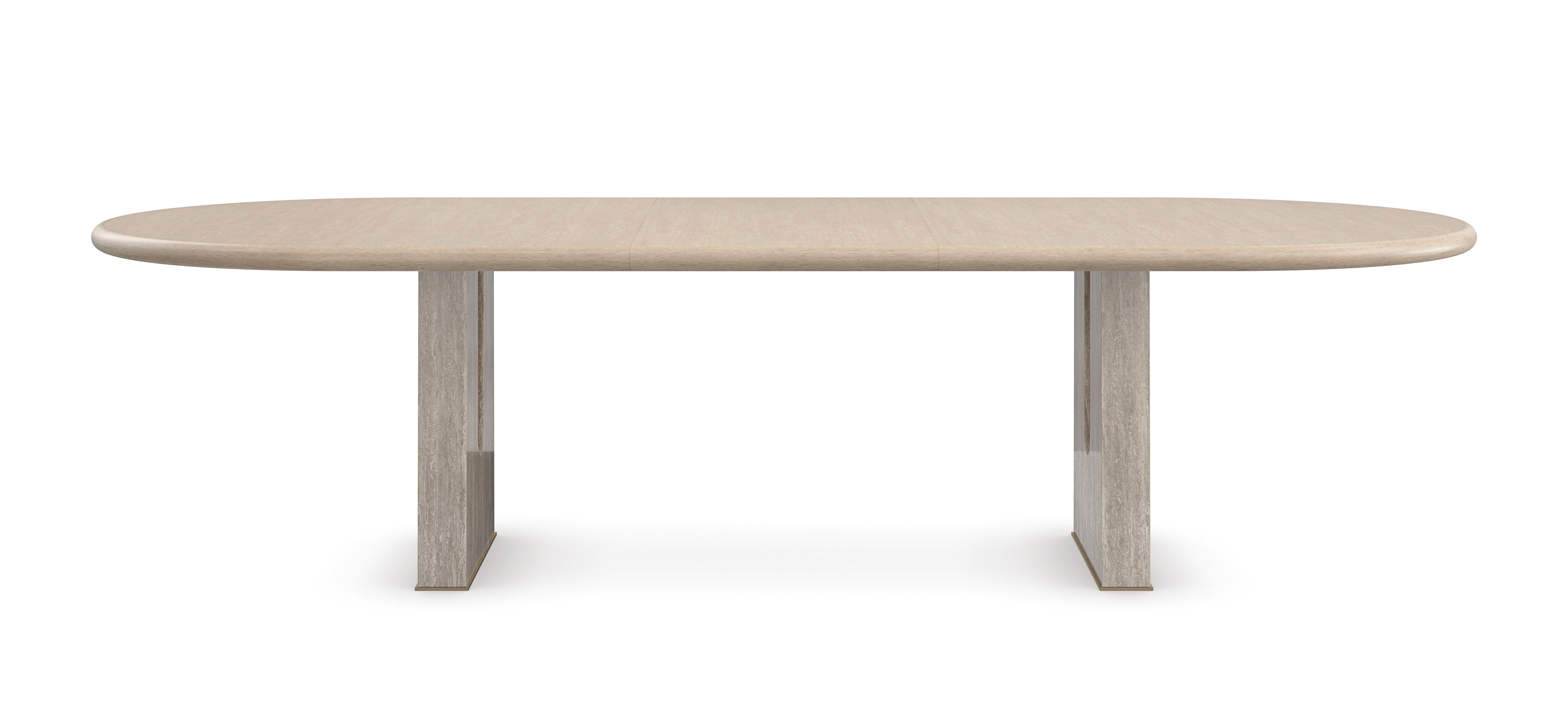 Emphasis Dining Table  - Silver, Brown, Bronze