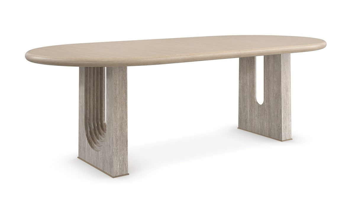 Emphasis Dining Table  - Silver, Brown, Bronze