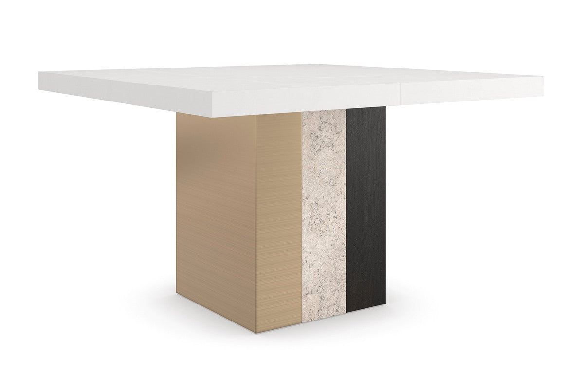 Unity Dark Dining Table  - Brown, Grey, Bronze, White