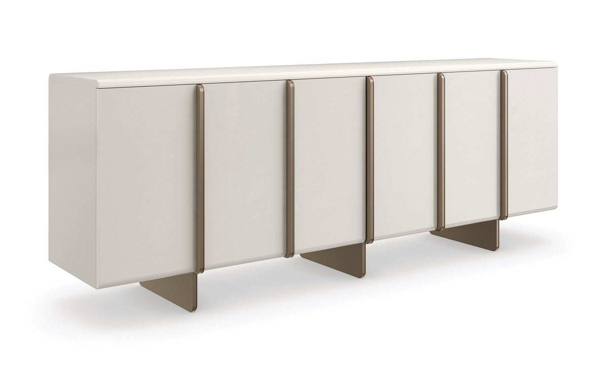 Emphasis Credenza  - White, Bronze