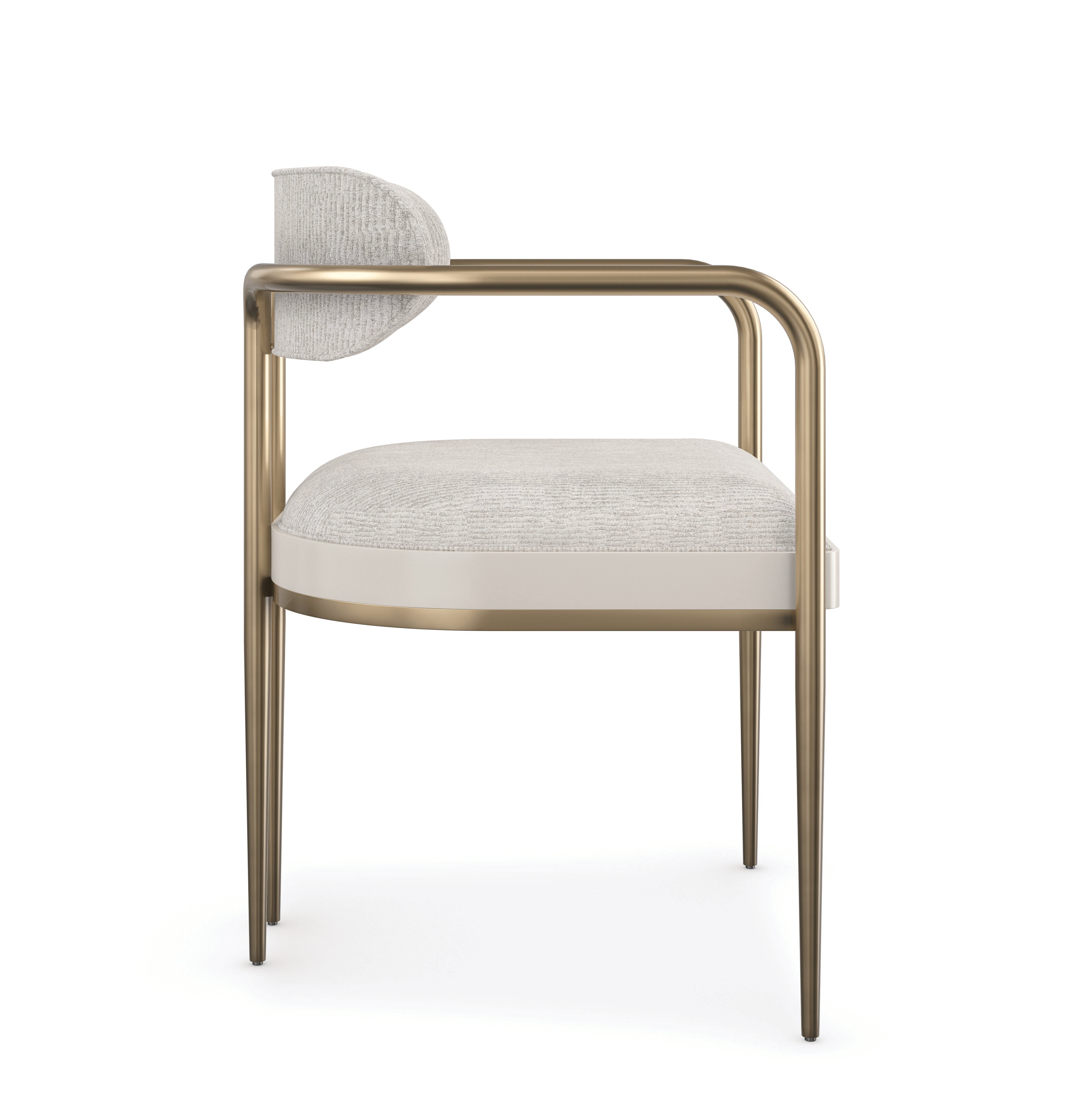 Emphasis Dining Chair  - Bronze, White