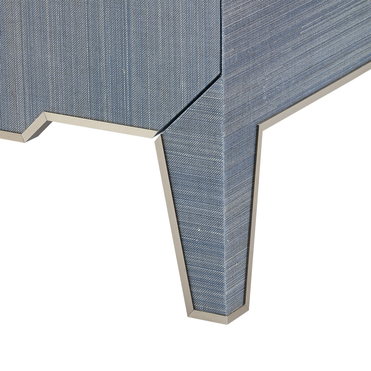 Madeline 3-Drawer Side Table, Colonial Blue Shimmer
