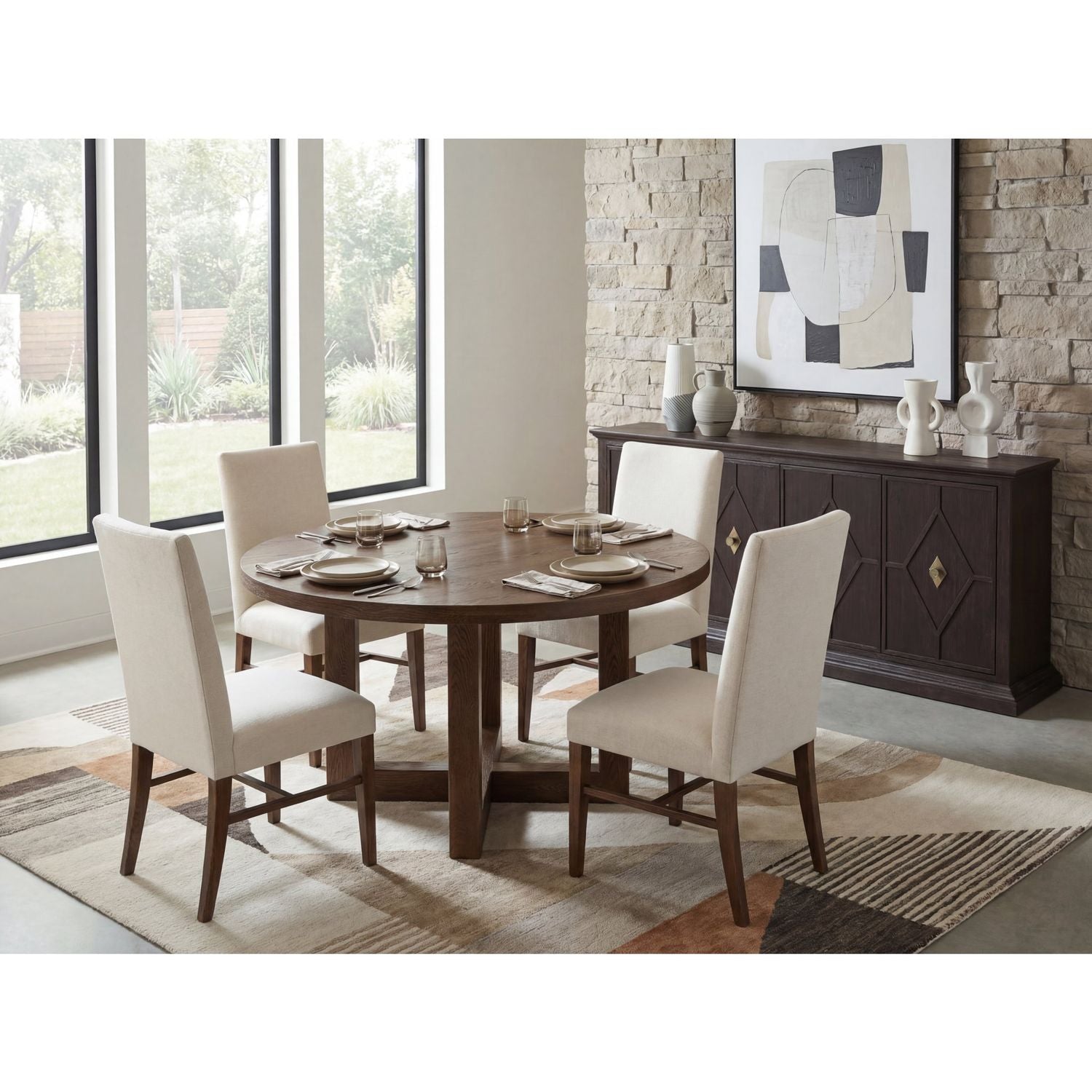 Driftwood Round Dining Table - image 11