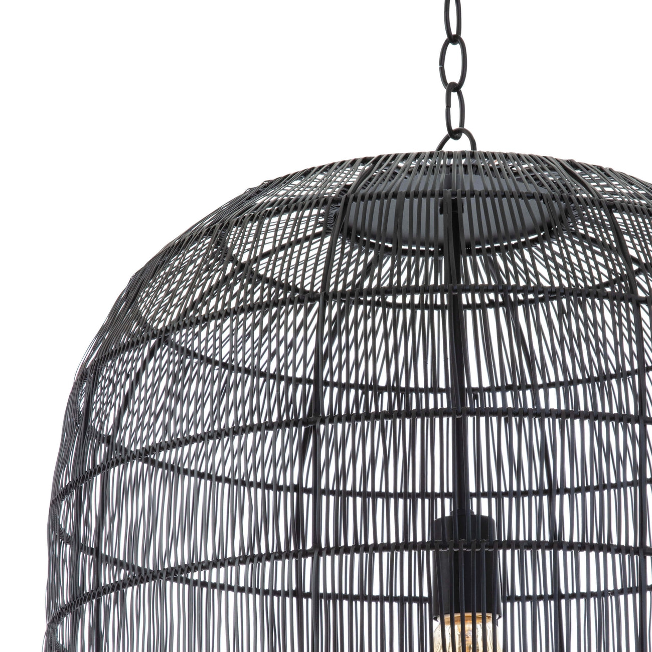 Fresco Metal Pendant-Regina Andrew Design-RAD-16-1294BLK-PendantsBlack-4-France and Son