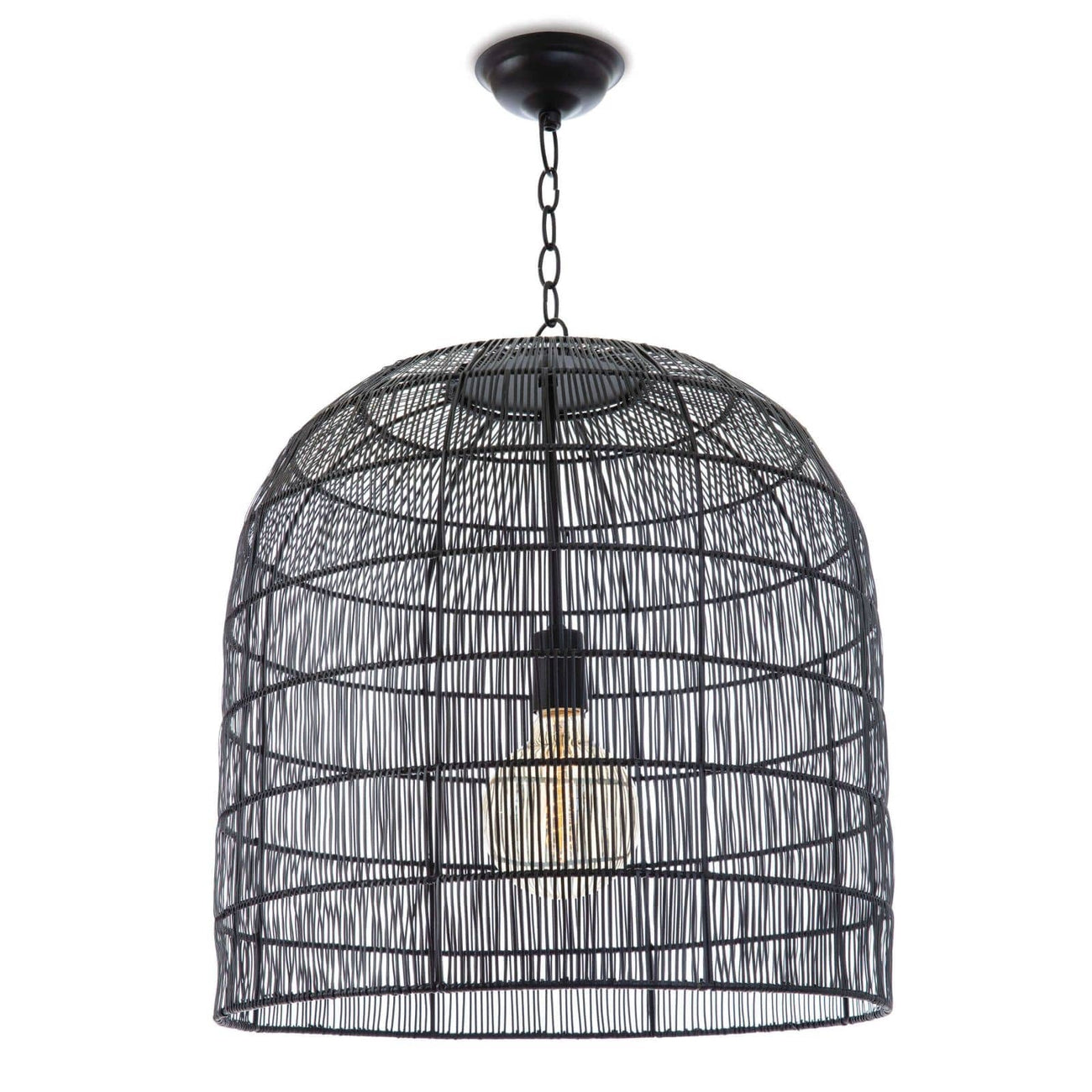 Fresco Metal Pendant-Regina Andrew Design-RAD-16-1294BLK-PendantsBlack-1-France and Son
