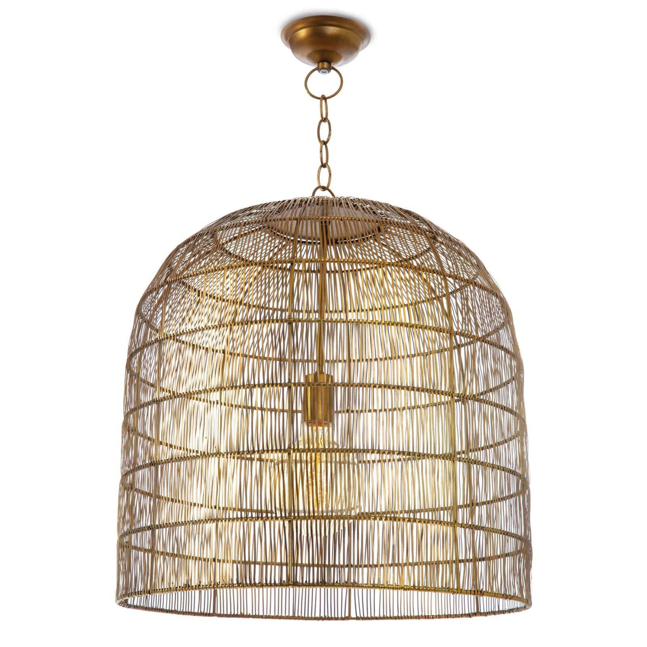 Fresco Metal Pendant-Regina Andrew Design-RAD-16-1294BRS-PendantsBrass-6-France and Son