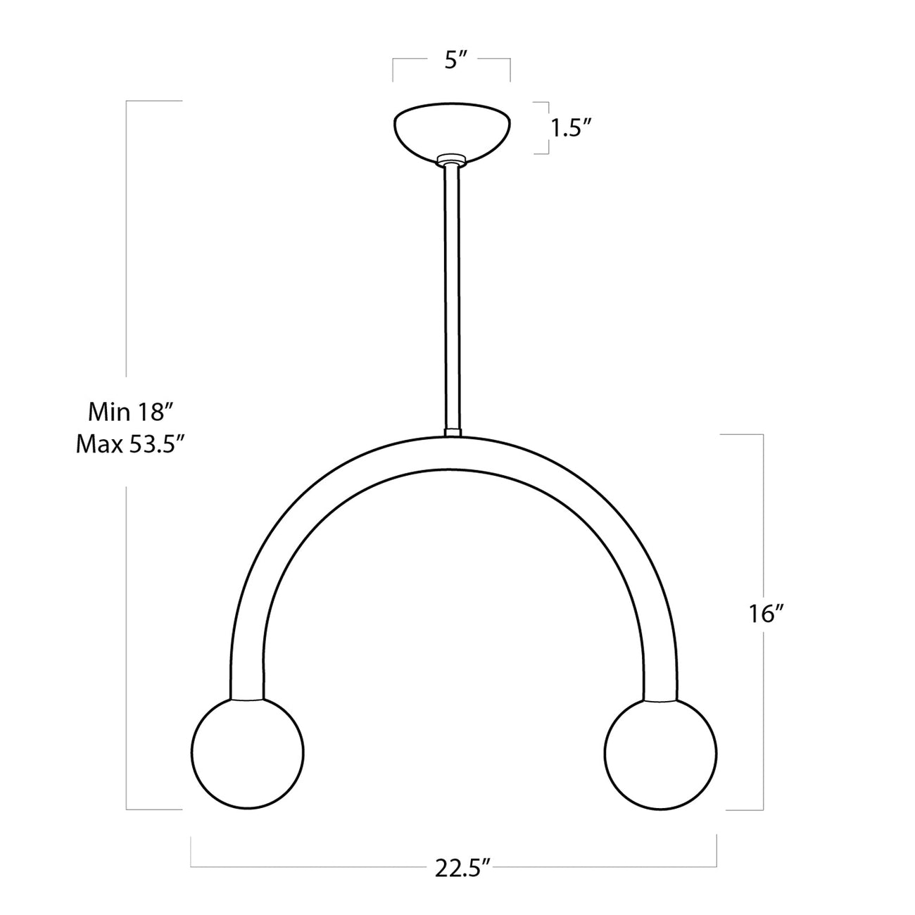 Happy Pendant-Regina Andrew Design-RAD-16-1317NB-PendantsLarge-Natural Brass-27-France and Son