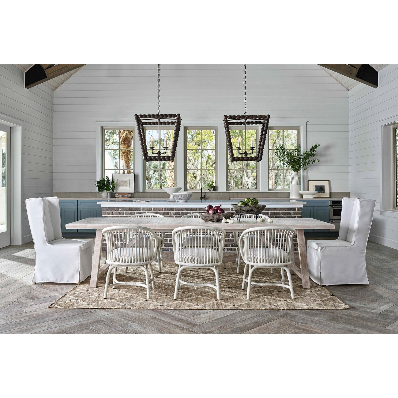Perennial Lantern (Ebony)-Regina Andrew Design-RAD-16-1254EB-Pendants-3-France and Son
