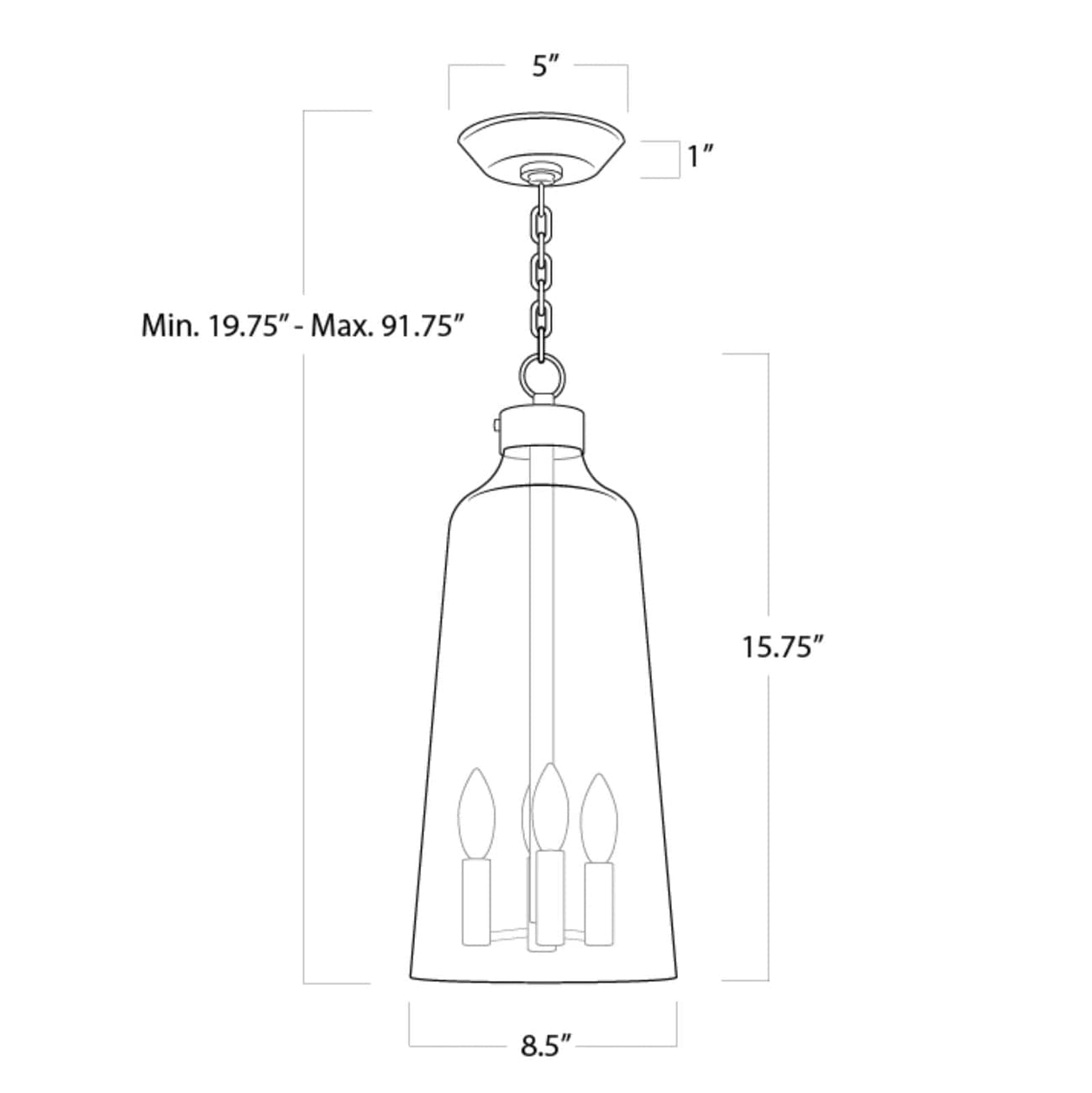 Wythe Glass Pendant